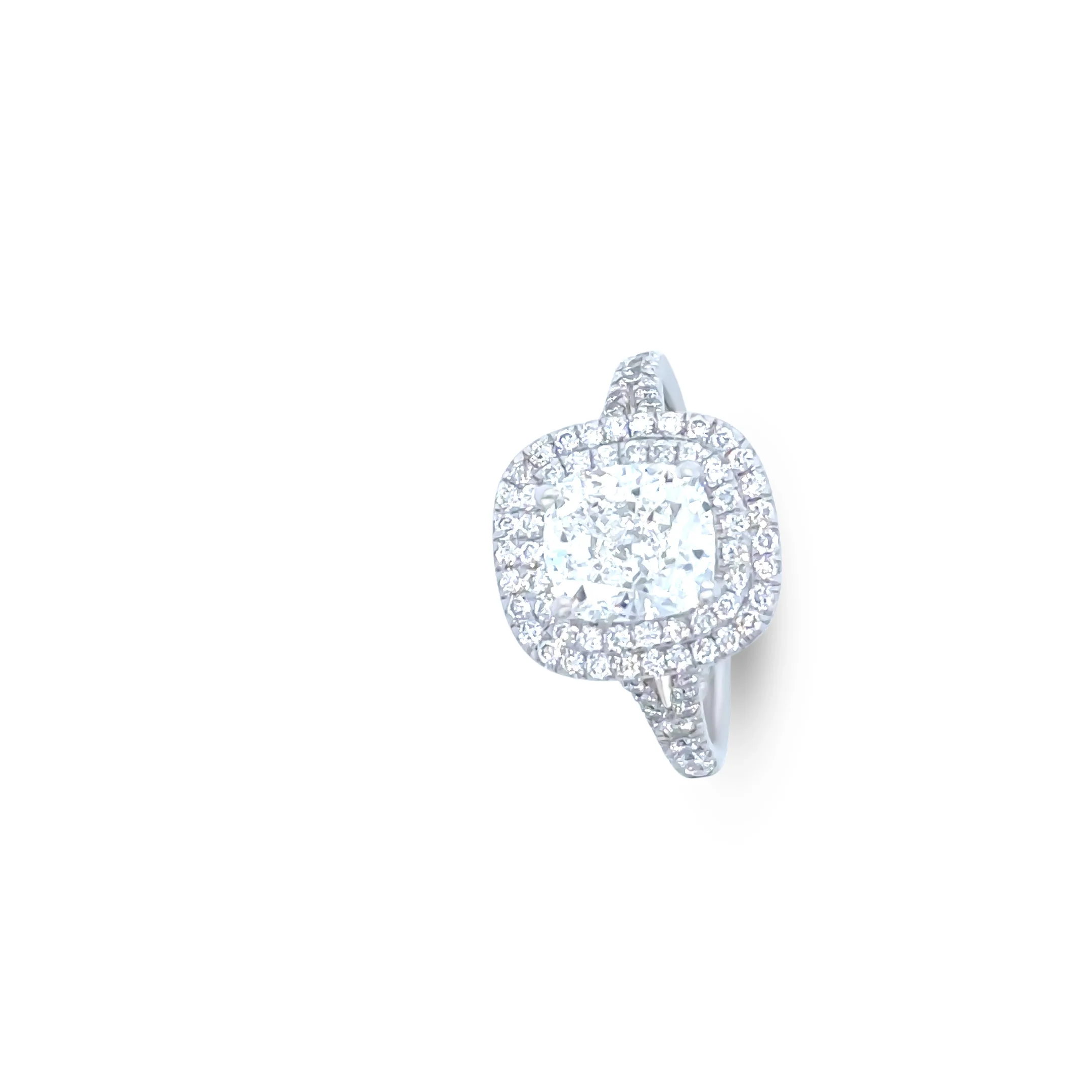 Cerrone 18ct White Gold Double Halo Cushion Cut Diamond Ring 2.27ct - Image 7
