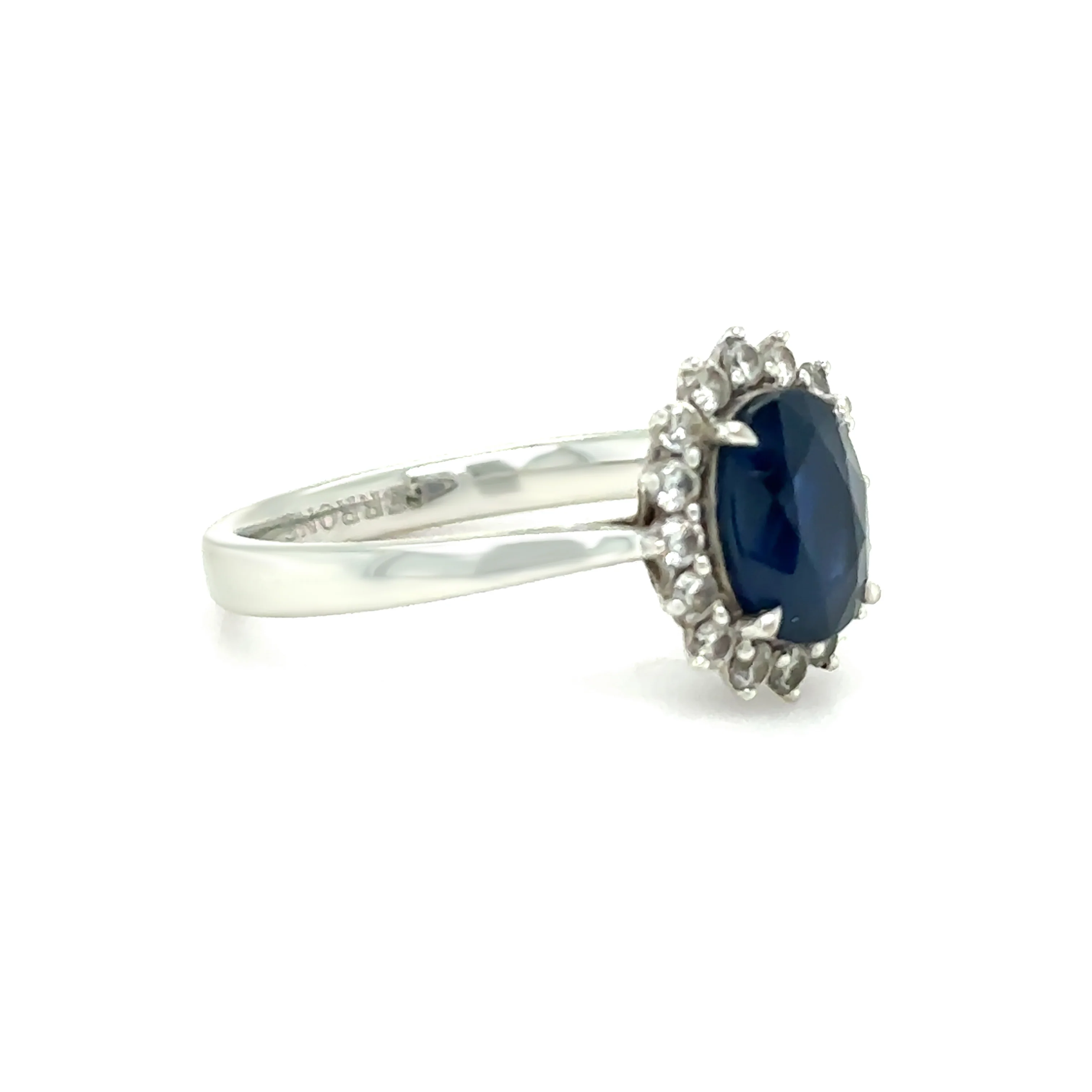 Cerrone 18ct White Gold Sapphire & Diamond Ring 2.22ct 3.8g - Image 3