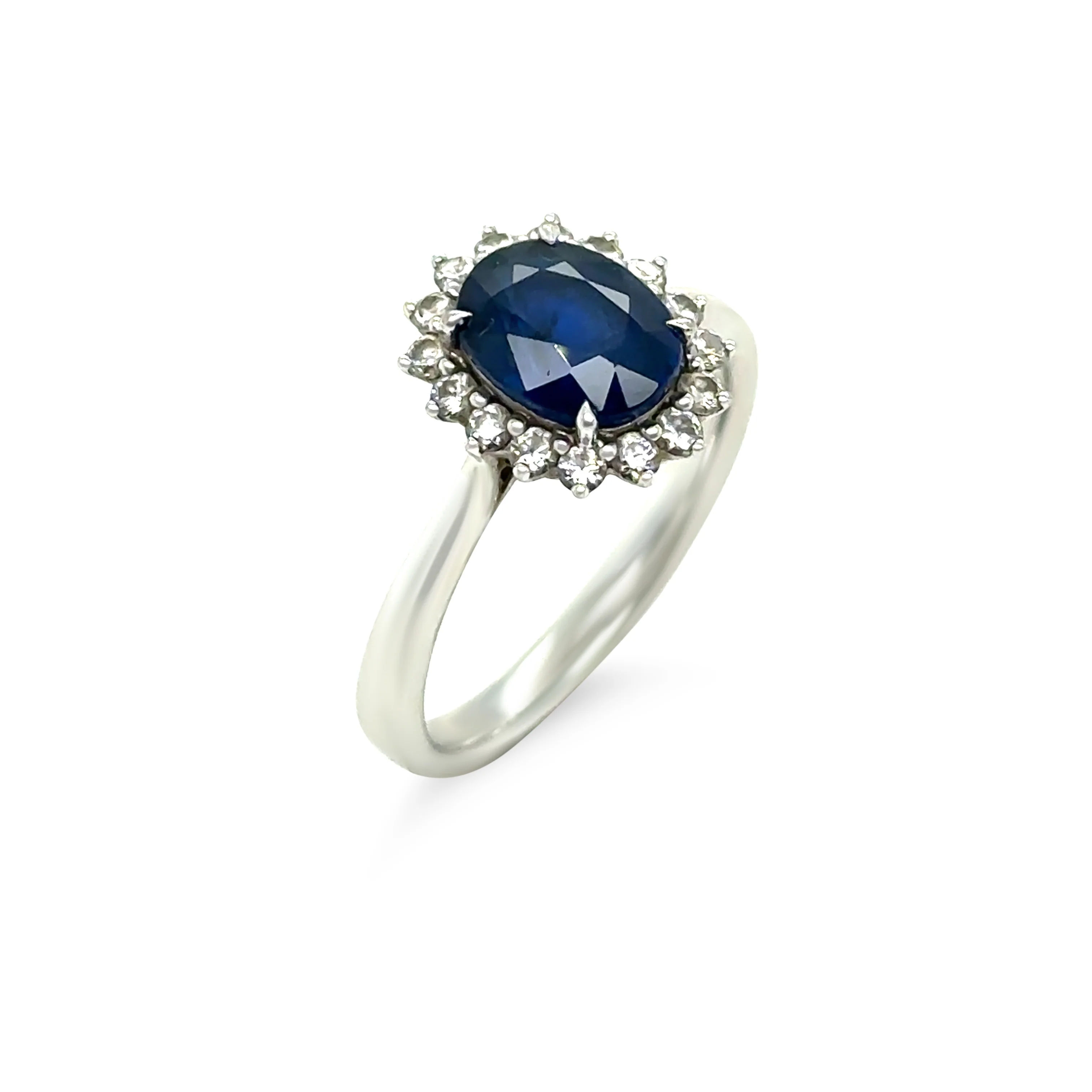 Cerrone 18ct White Gold Sapphire & Diamond Ring 2.22ct 3.8g - Image 4
