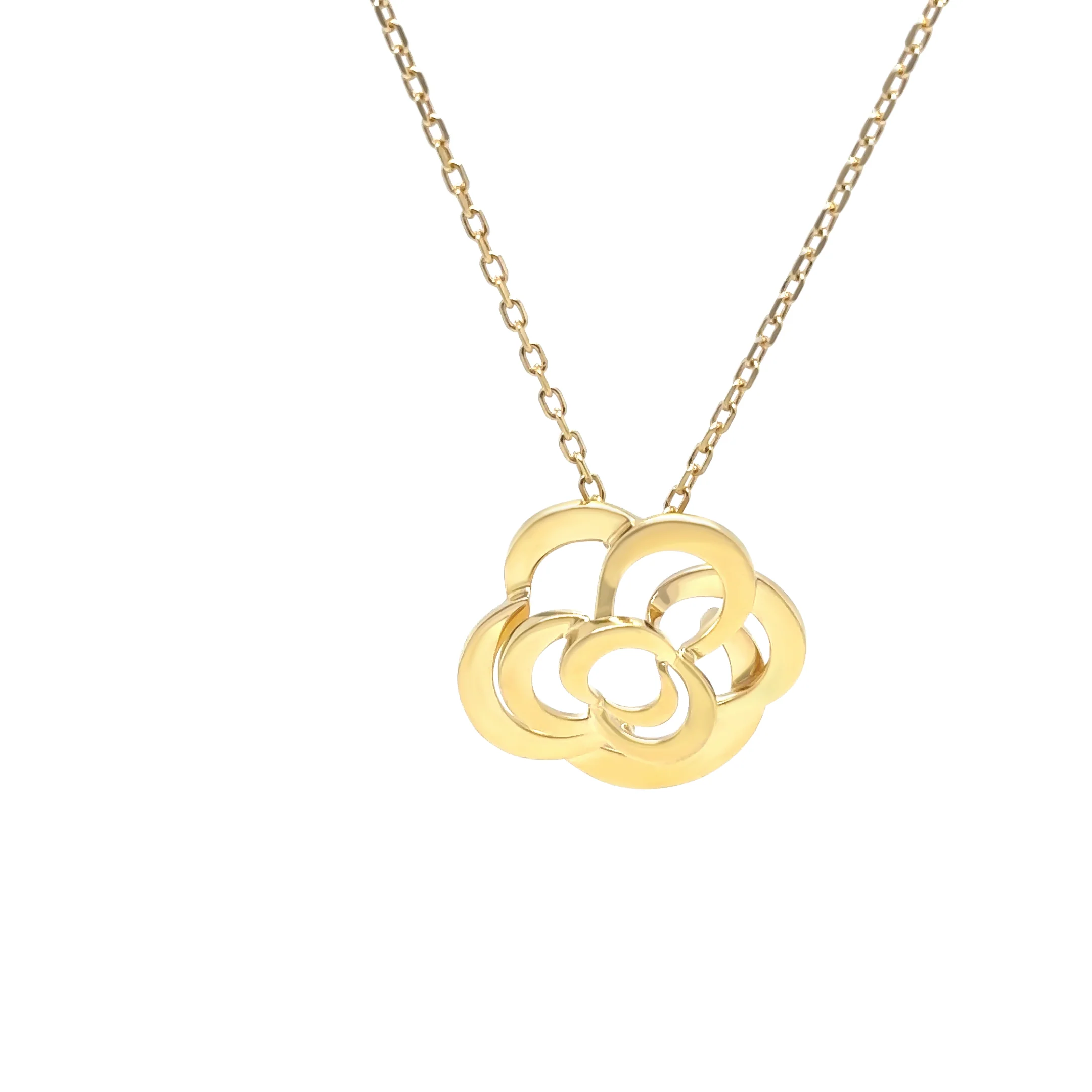 Chanel 18ct Yellow Gold Fil De Camélia Necklace - 6.06g - Image 3