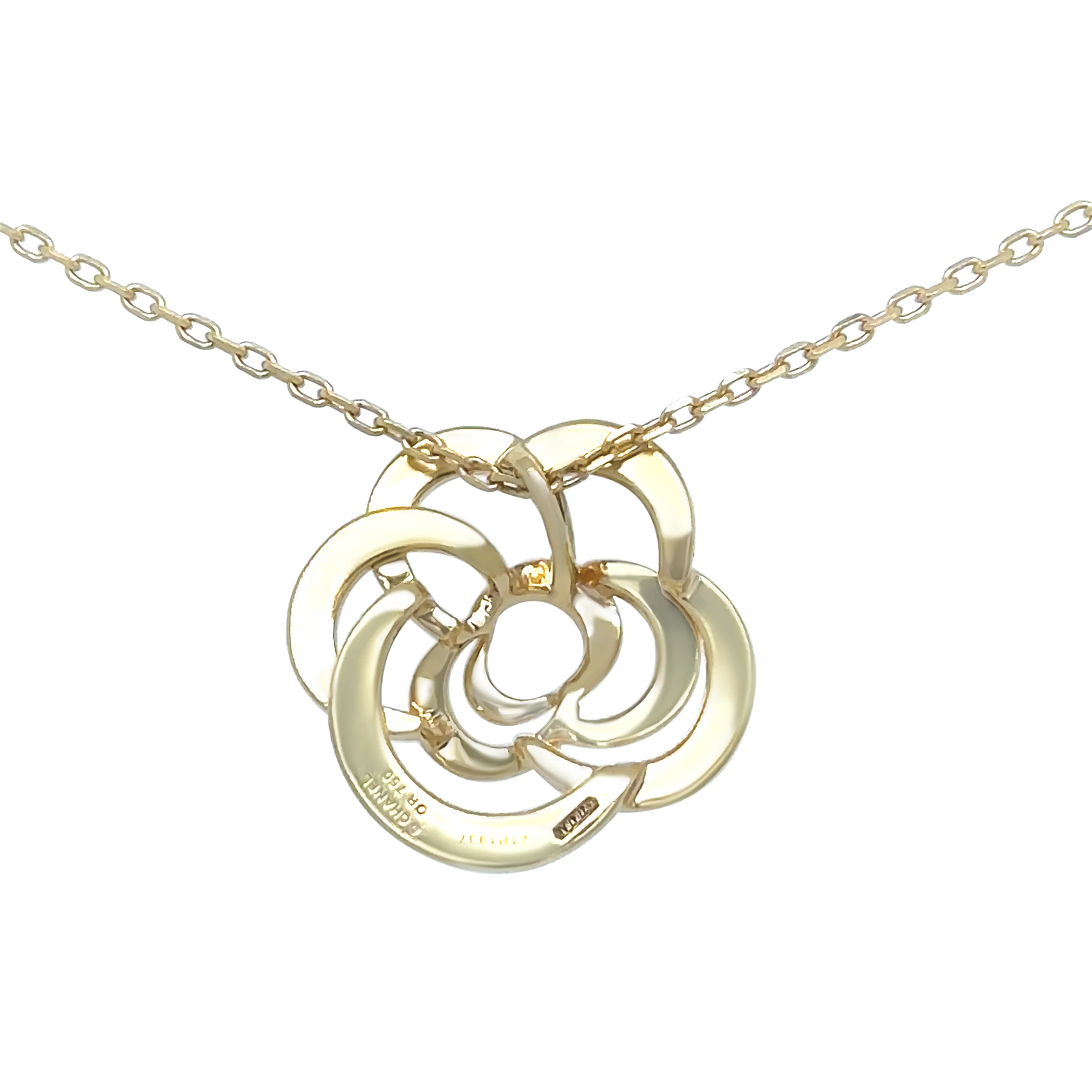 Chanel 18ct Yellow Gold Fil De Camélia Necklace - 6.06g - Image 4