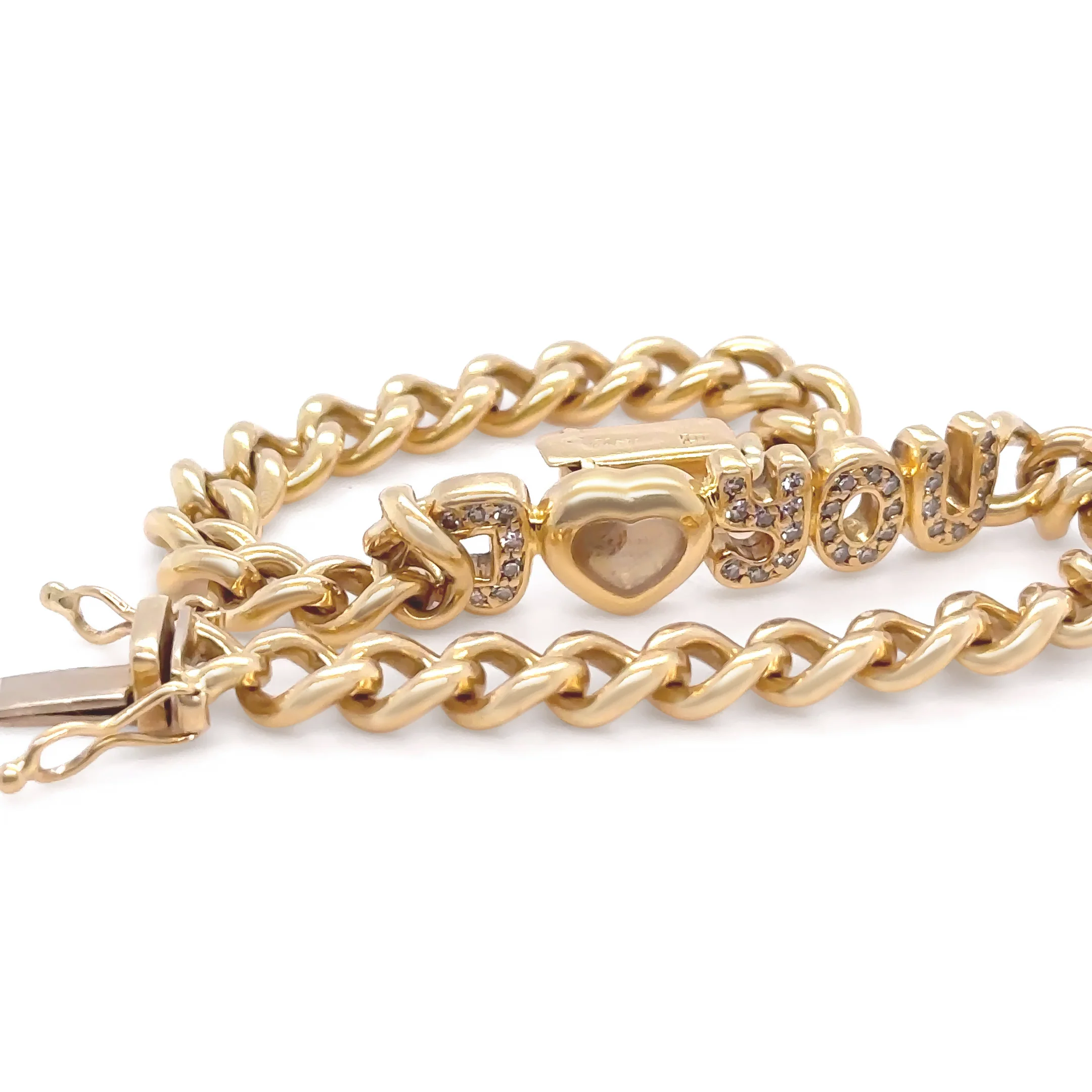Chopard 18ct Yellow Gold Diamond Bracelet - 26.74g - Image 4