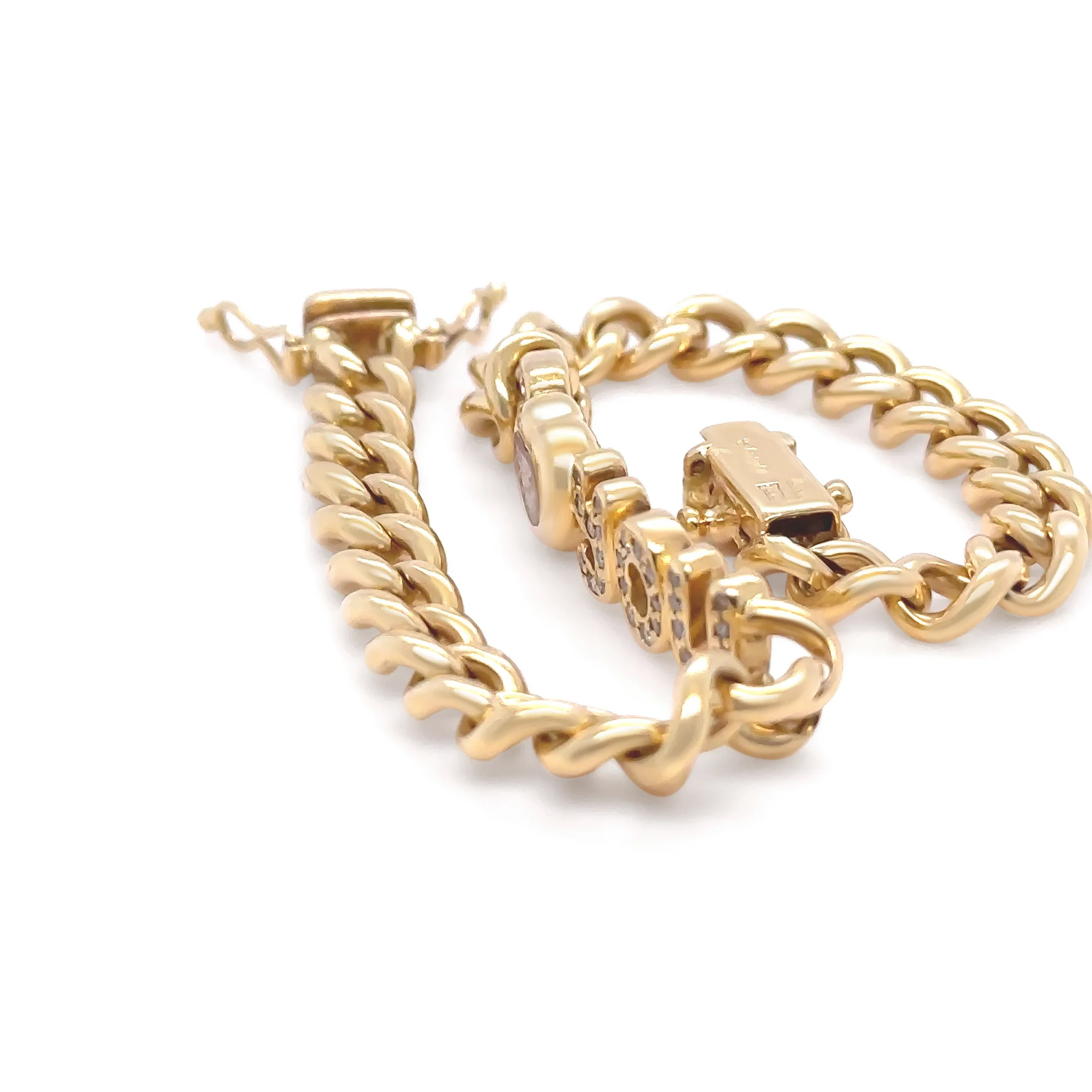 Chopard 18ct Yellow Gold Diamond Bracelet - 26.74g - Image 6