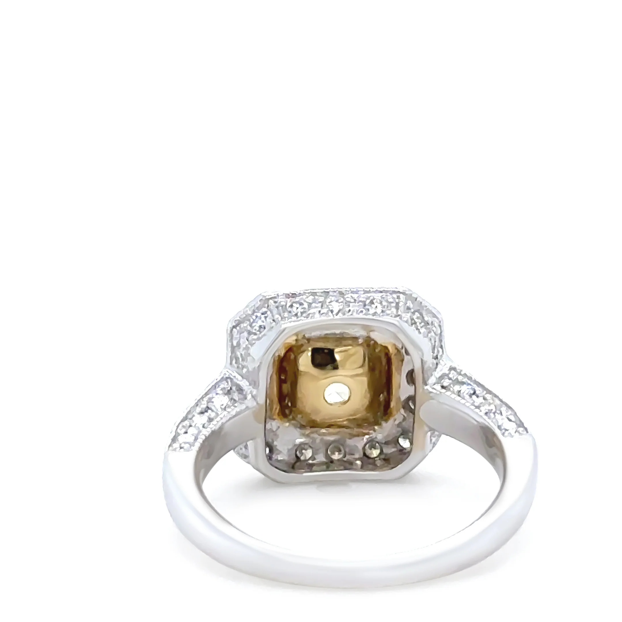 DCLA 18ct White Gold Fancy Yellow Diamond Engagement Ring 2.53ct - Image 9