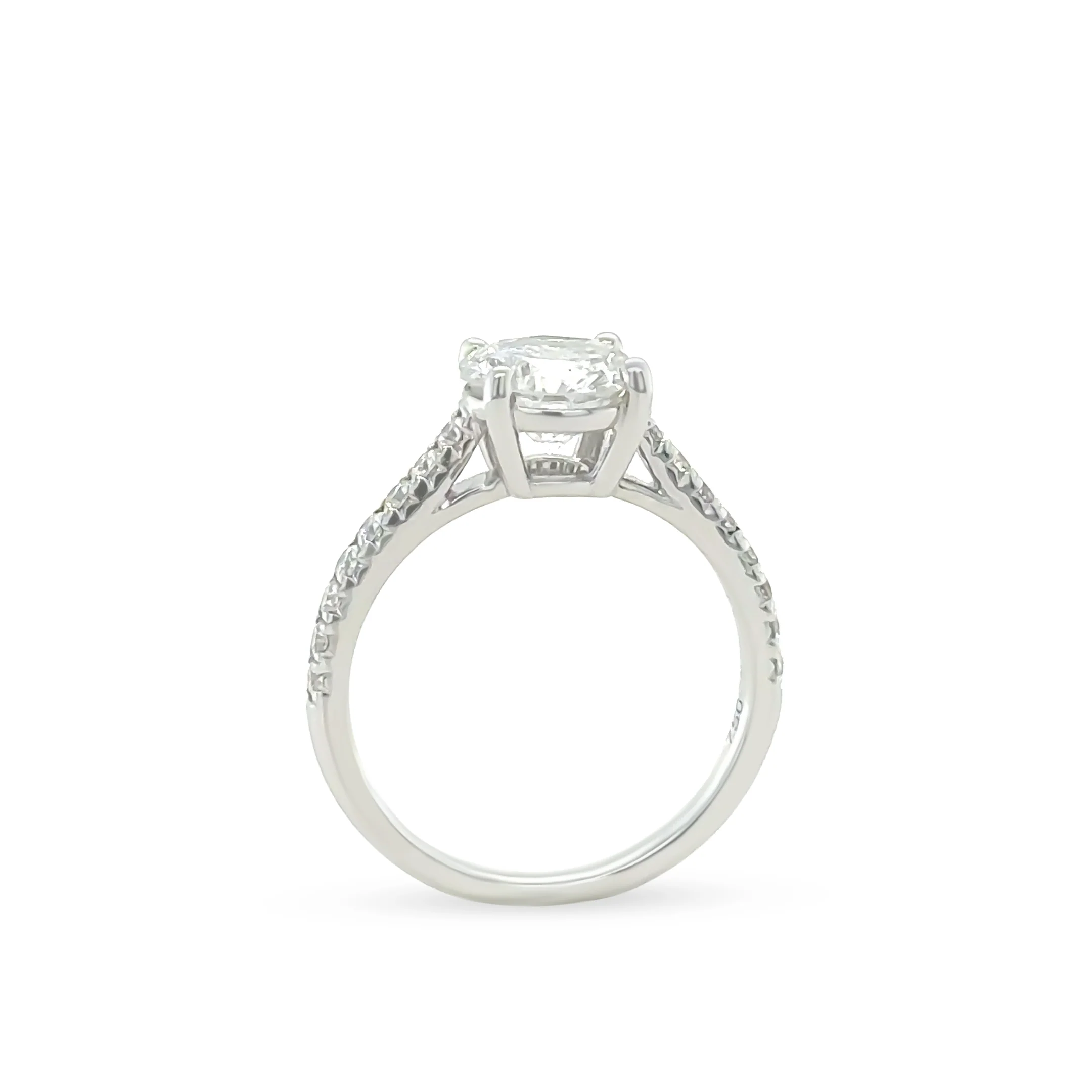 DCLA 18ct White Gold Diamond Engagement Ring 1.57ct - Image 7