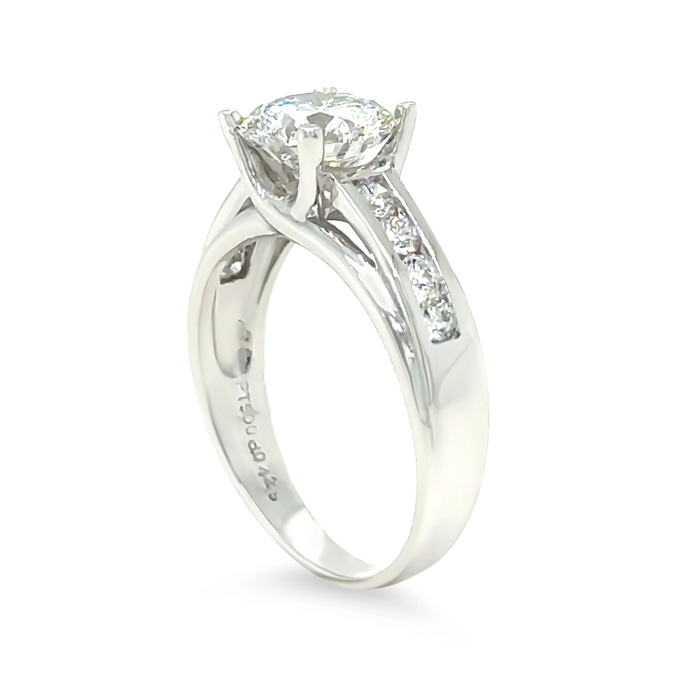 DCLA Platinum Diamond Engagement Ring 2.60ct 6.8g - Image 5