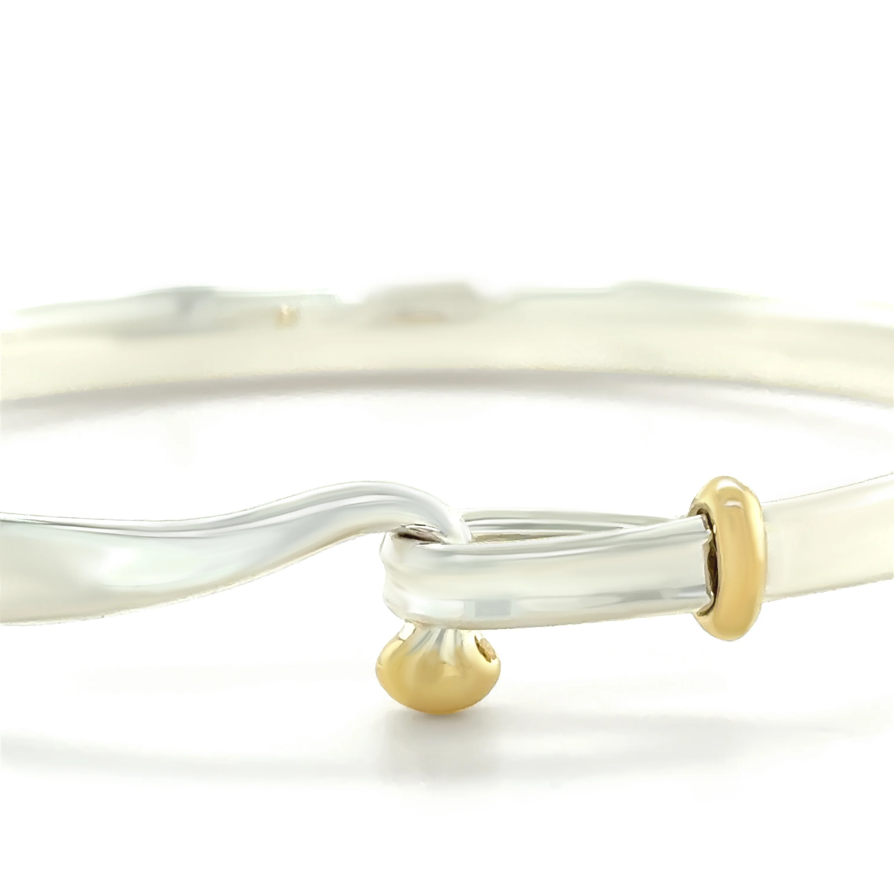 Georg Jensen 18ct Yellow Gold and Sterling Silver Torun Bracelet 15g - Image 4