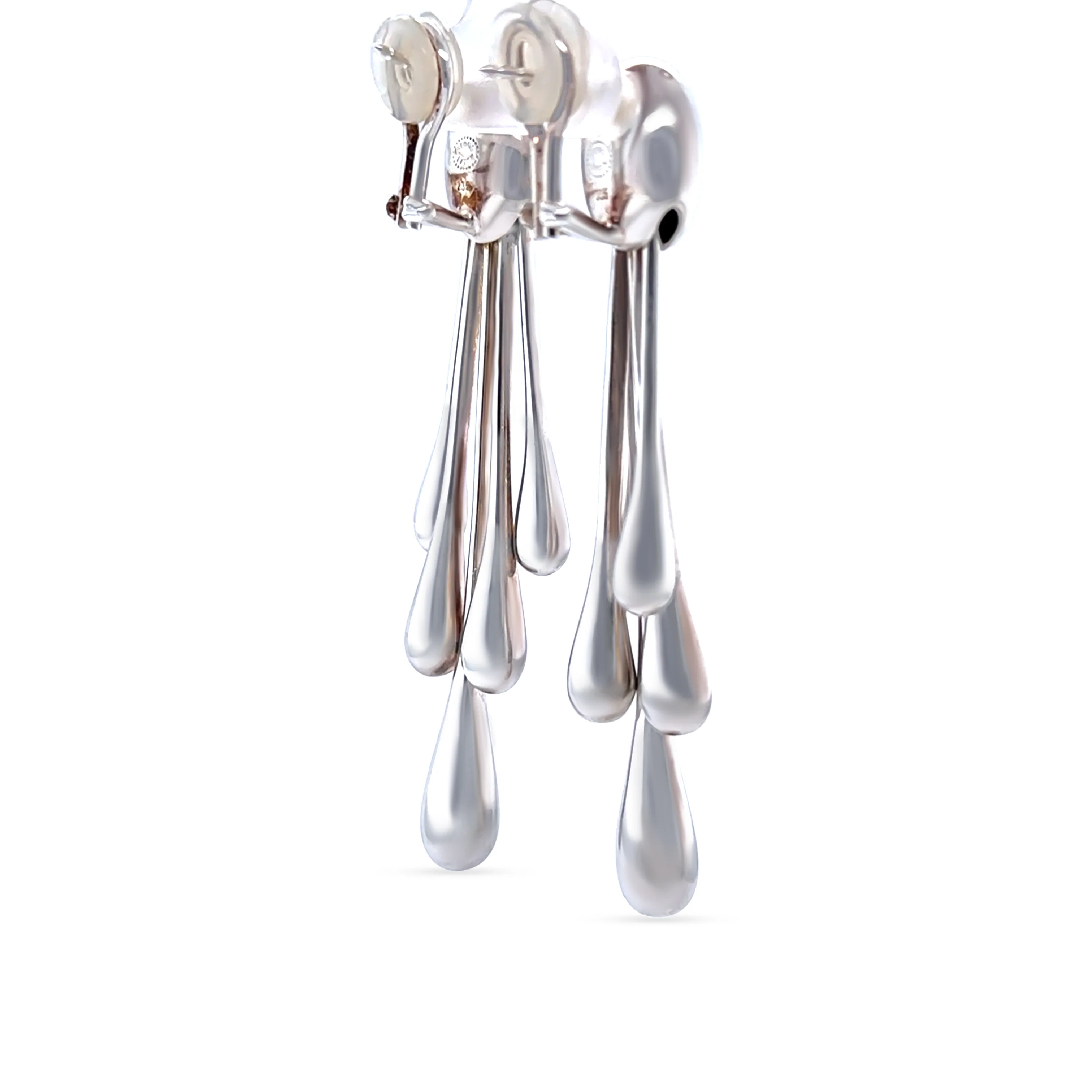 Georg Jensen Sterling Silver Multi-Teardrop Earrings by Astrid Fog - Image 4