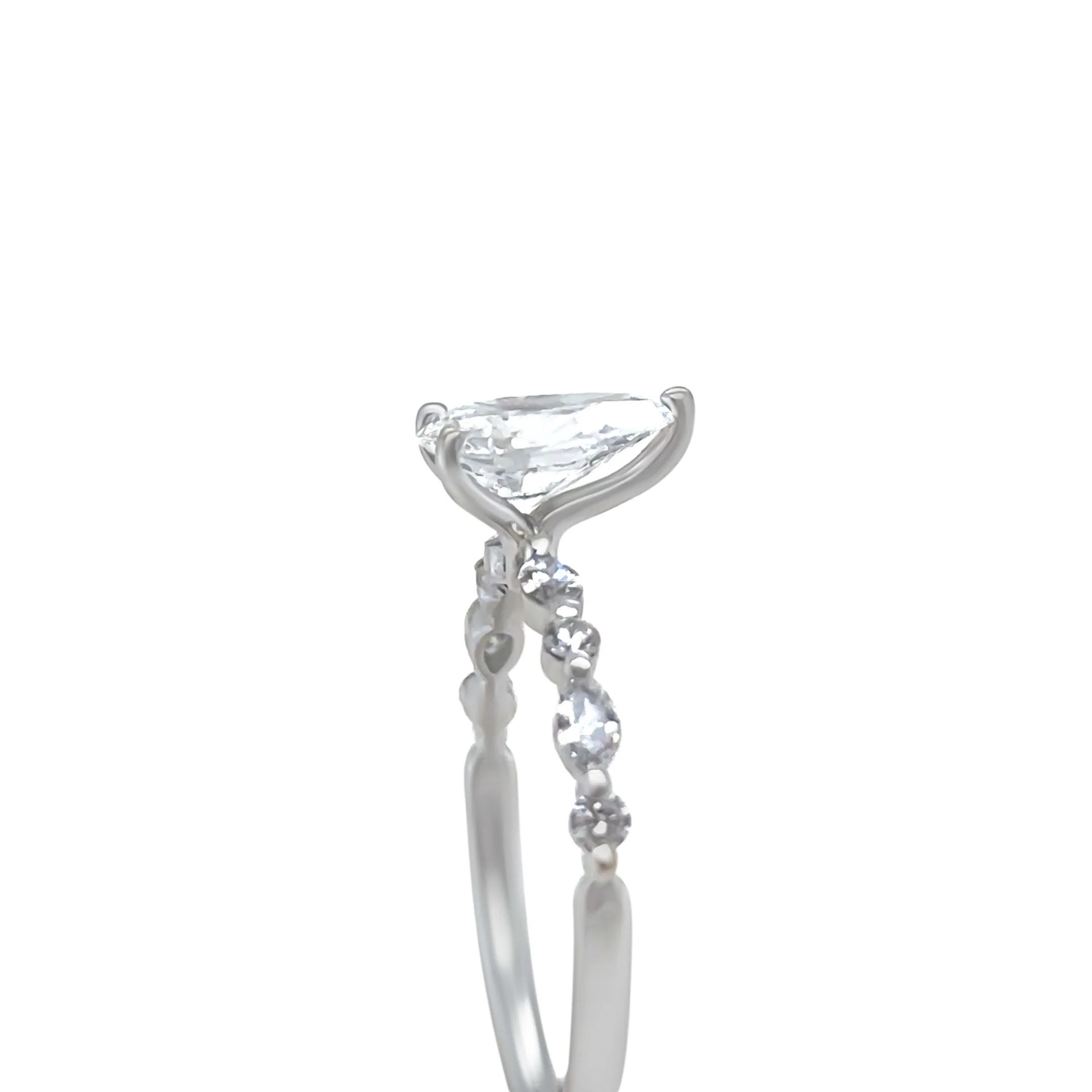 GIA 18ct White Gold Diamond Engagement Ring 1.28ct - Image 6