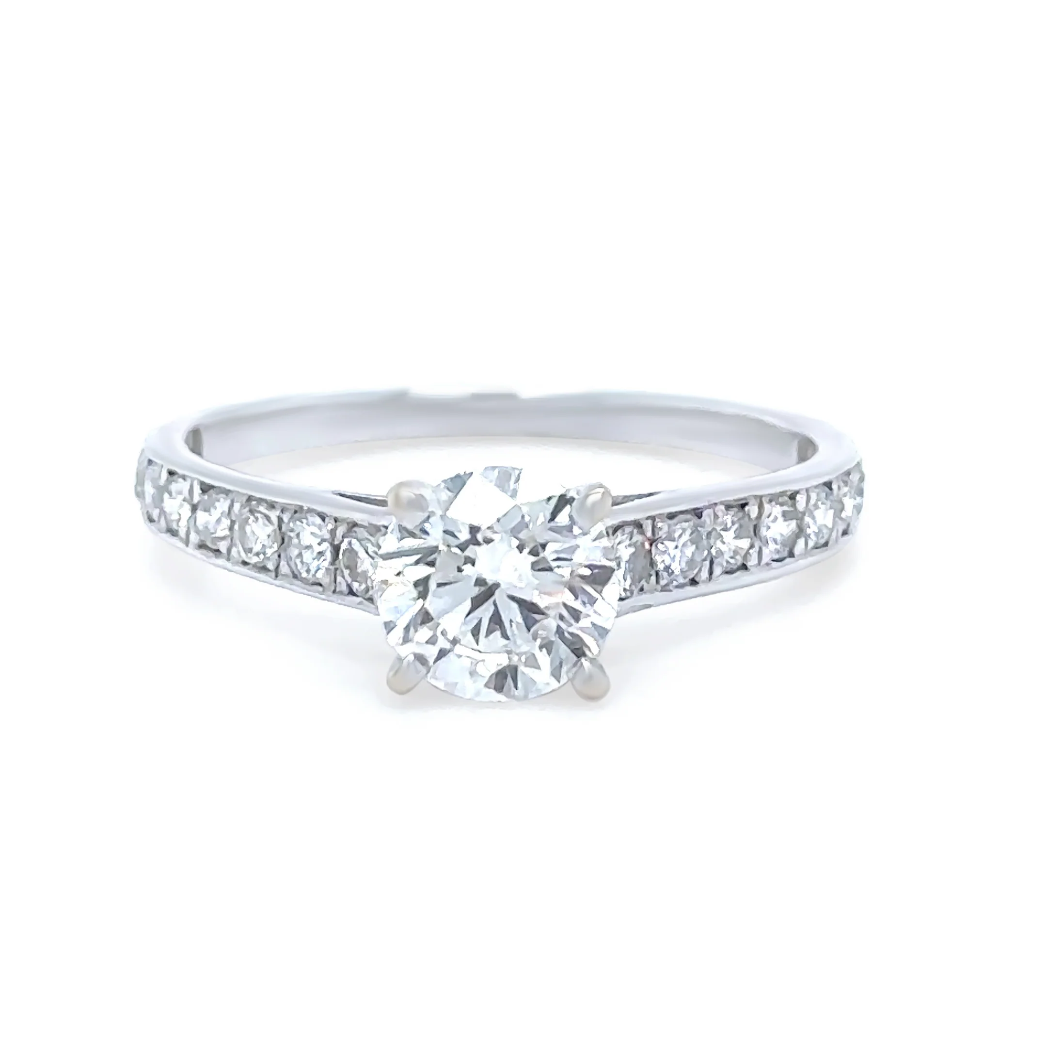 GIA 18ct White Gold Diamond Engagement Ring 1.47ct 2.31g - Image 2