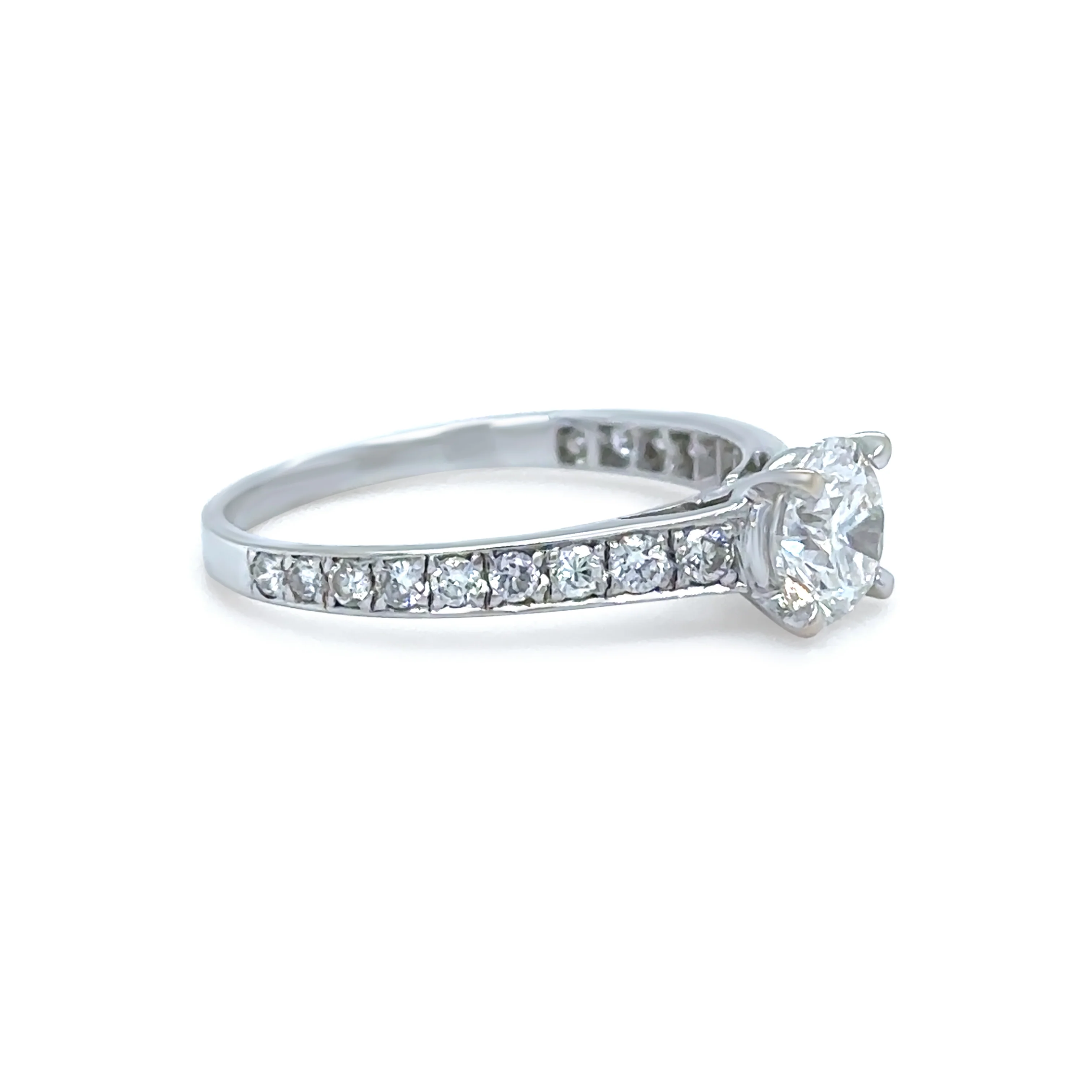 GIA 18ct White Gold Diamond Engagement Ring 1.47ct 2.31g - Image 4