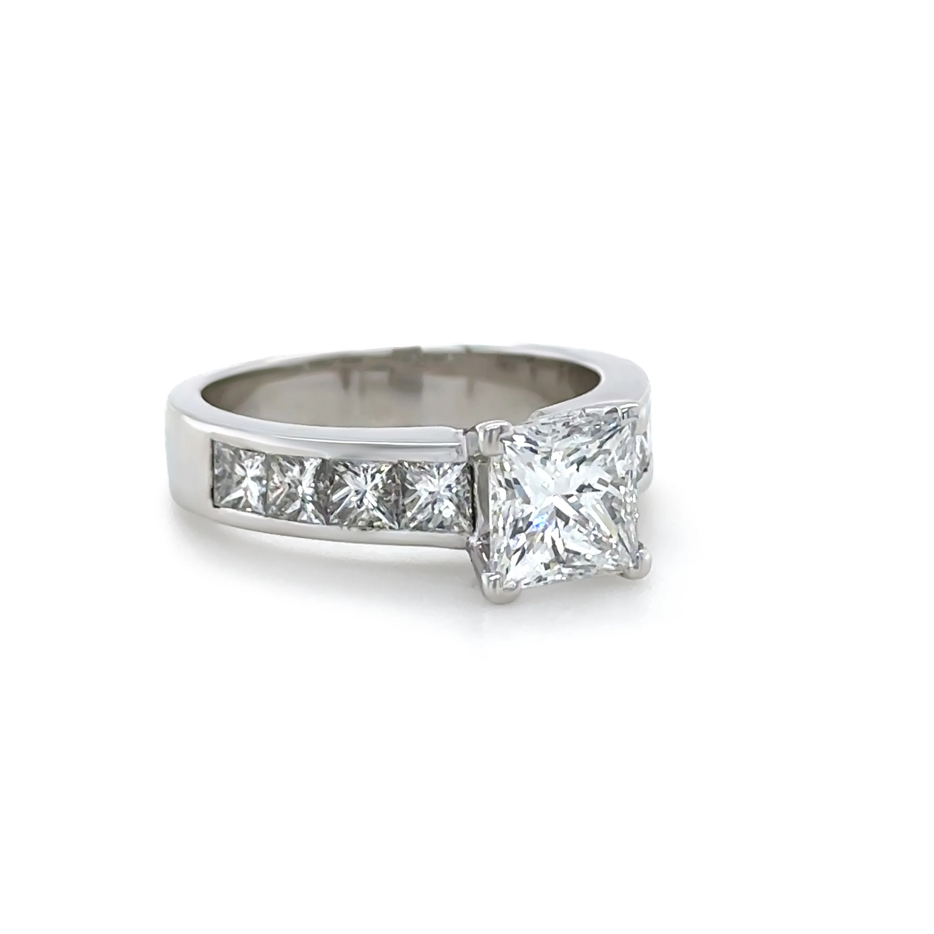 GIA 18ct White Gold Diamond Engagement Ring 2.83ct 7.72g - Image 3