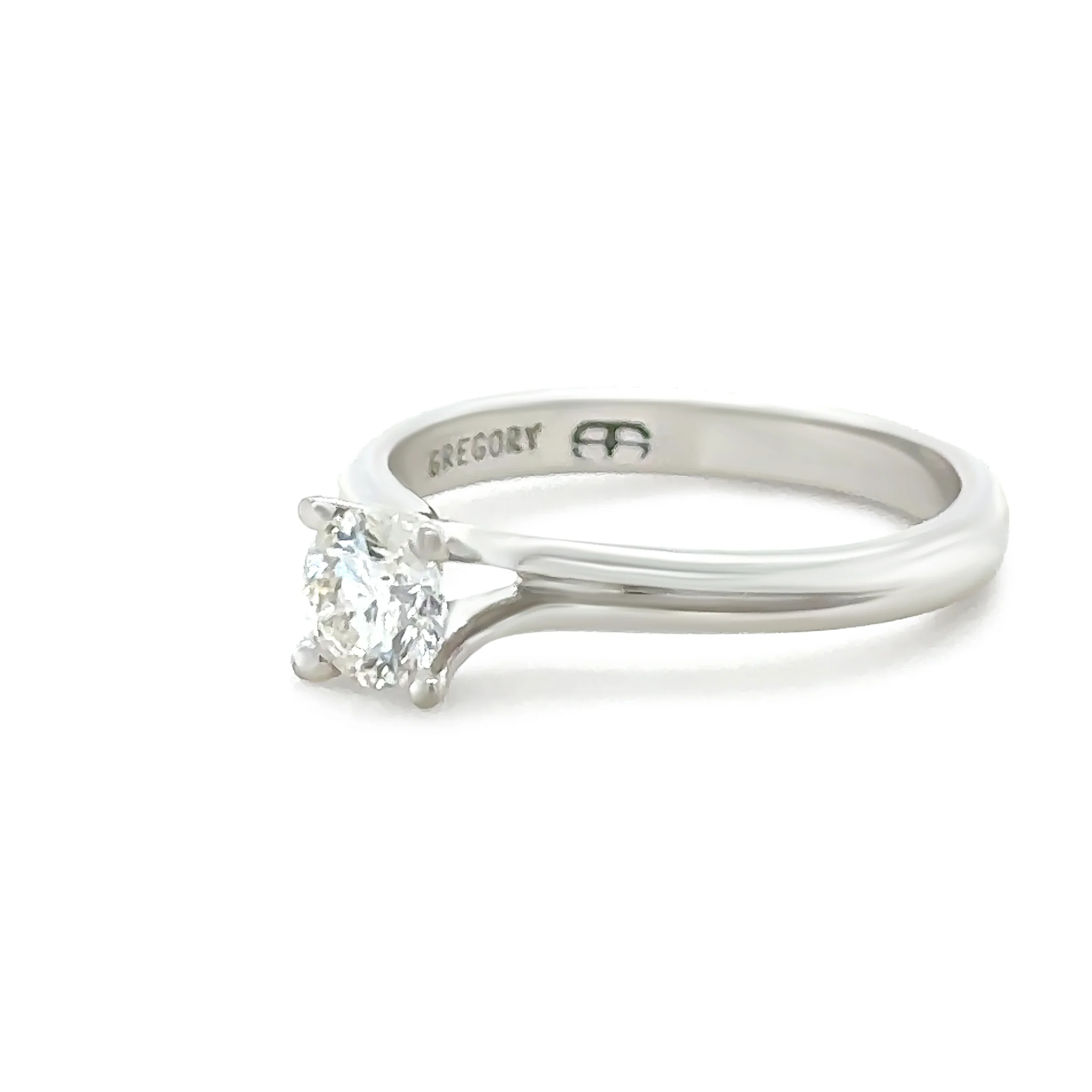 GIA 18ct White Gold Diamond Ring 0.40ct 2.73g - Image 8