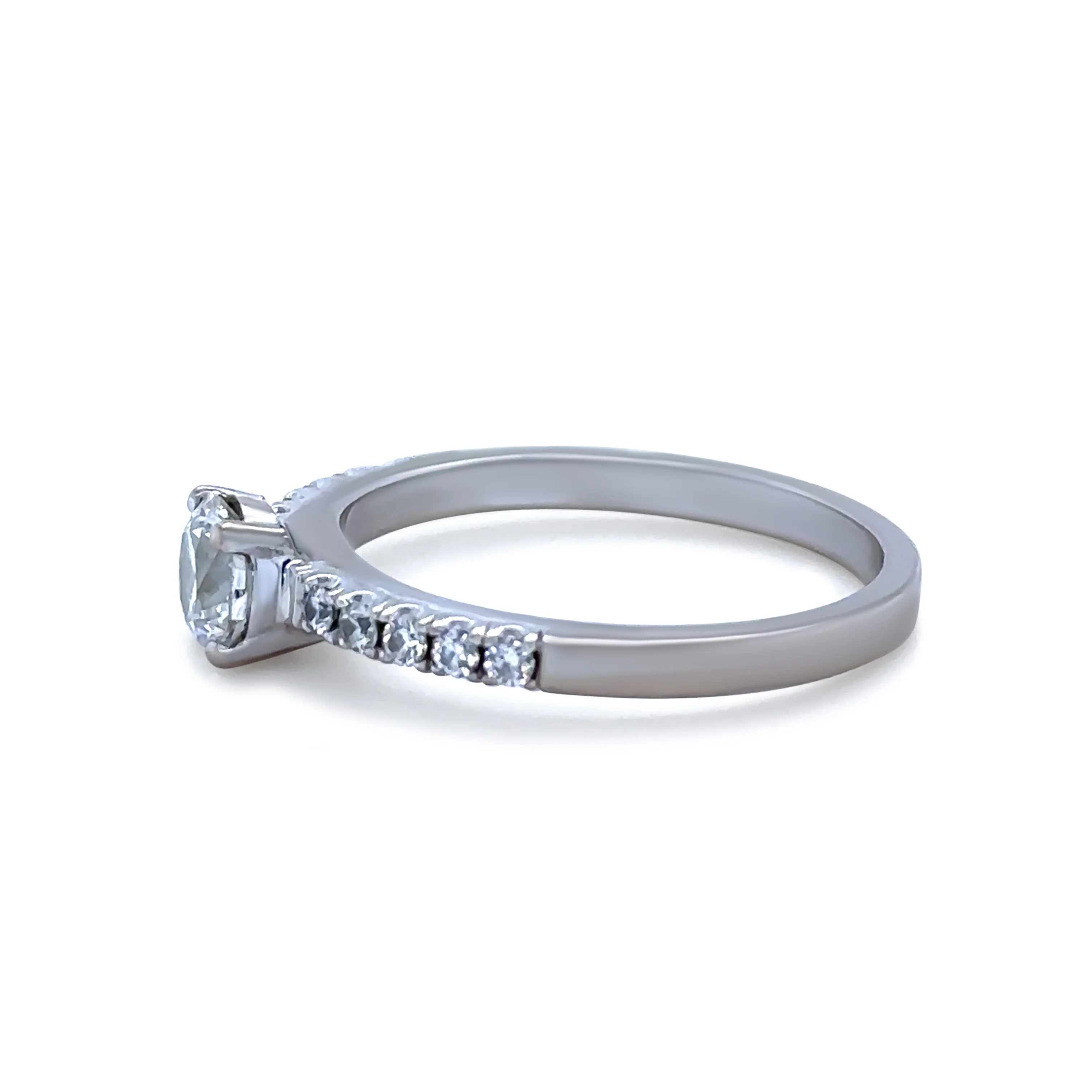 GIA 18ct White Gold Diamond Engagement Ring 0.68ct - Image 3