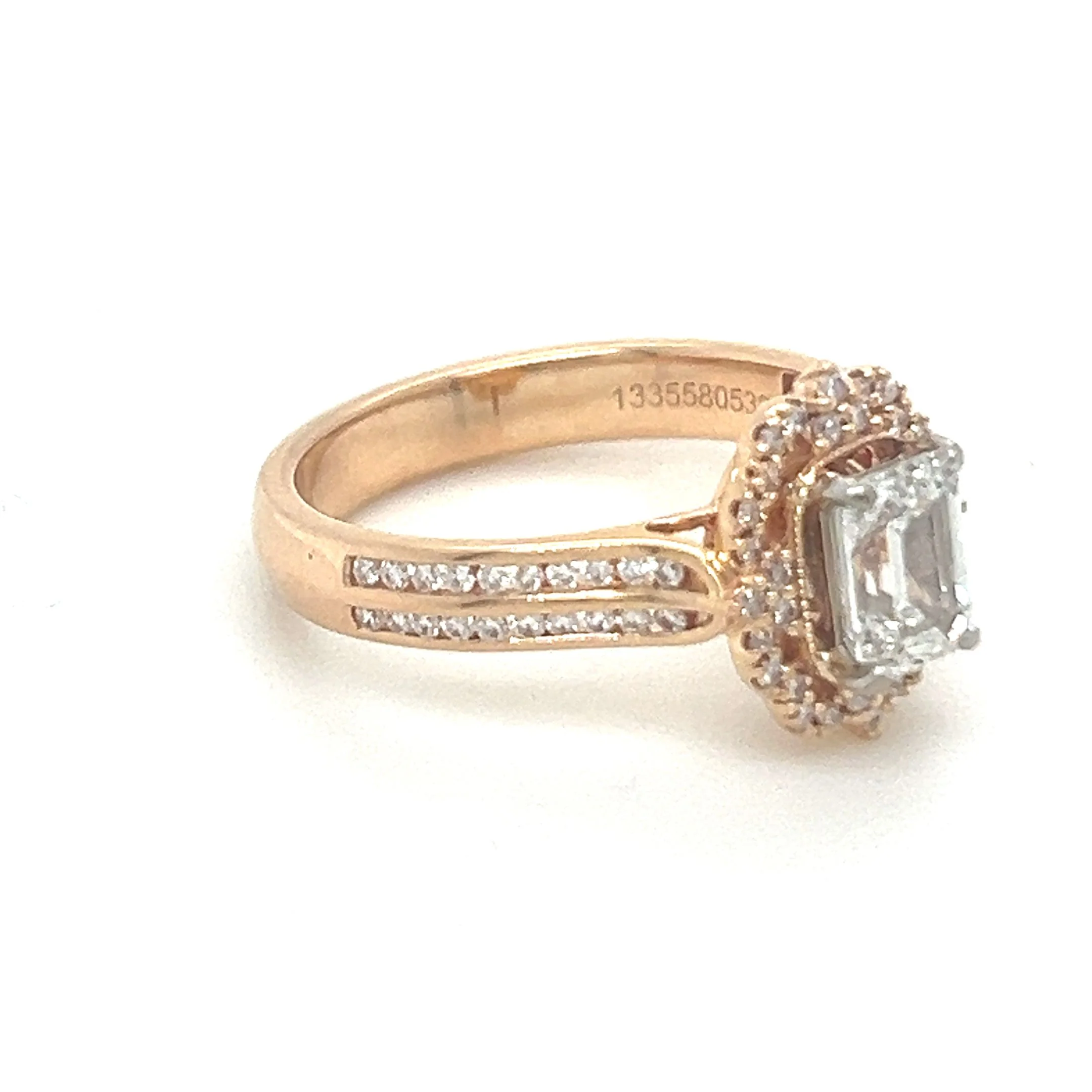 GIA Emerald Cut Diamond Ring 1.25ct - Image 3
