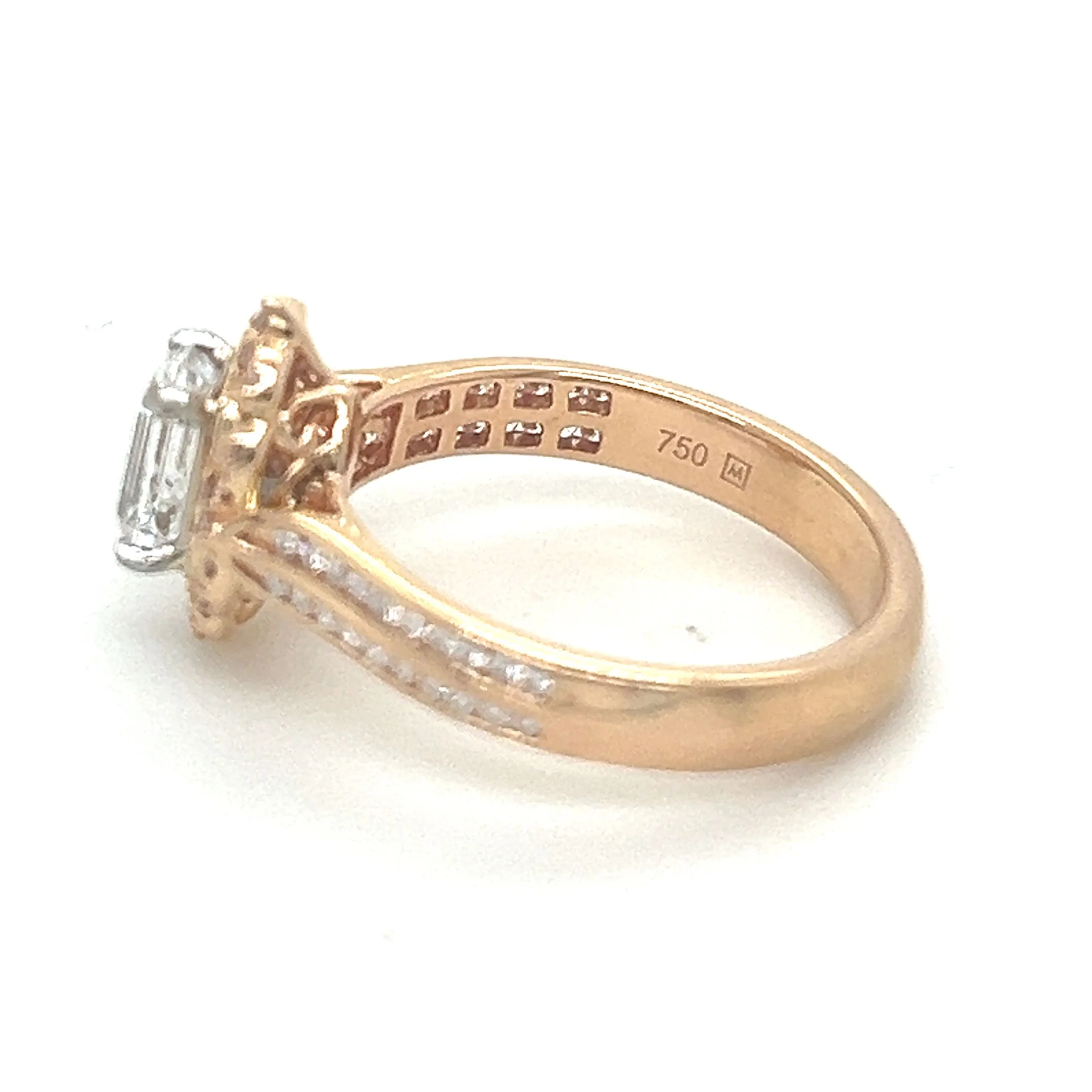 GIA Emerald Cut Diamond Ring 1.25ct - Image 8