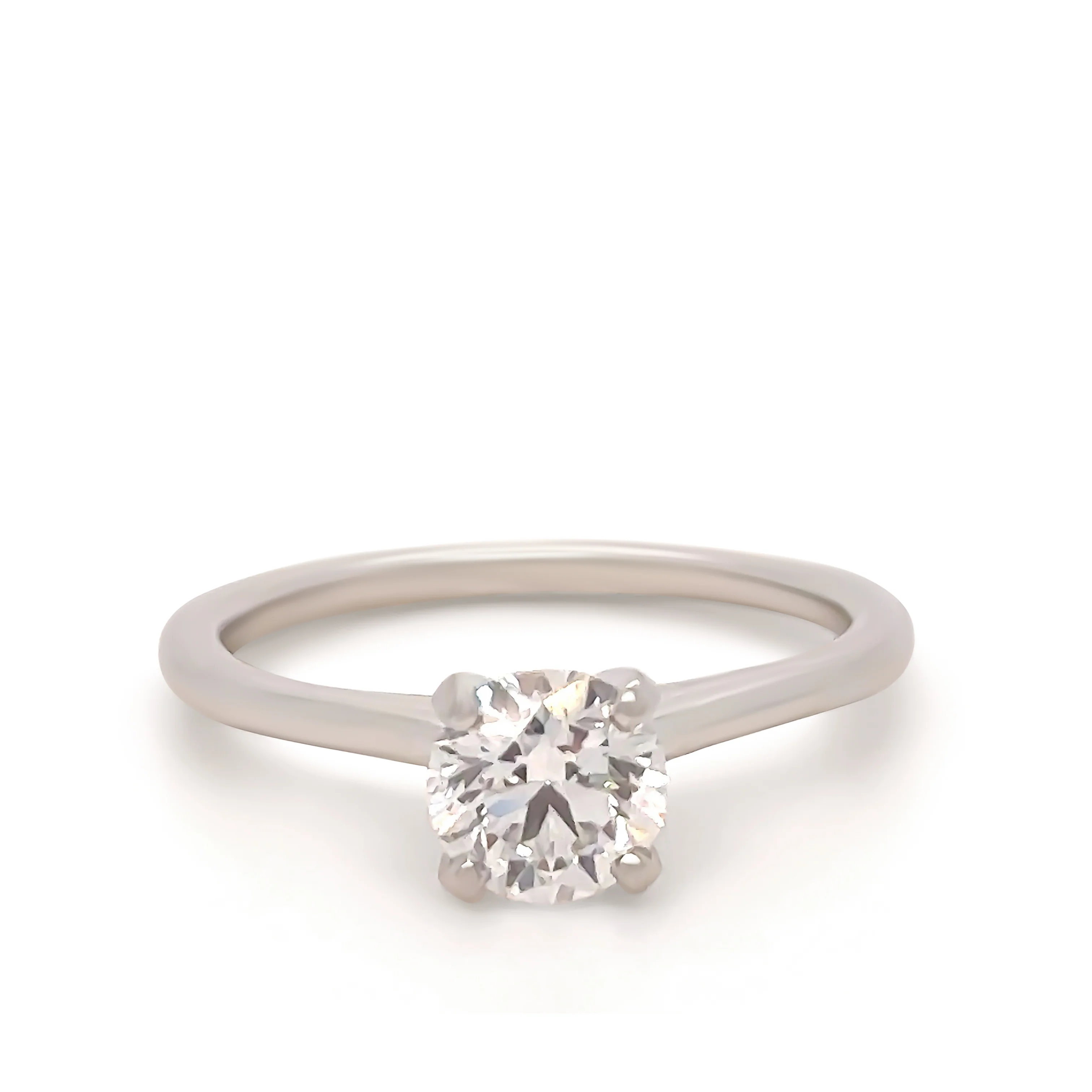 GIA Platinum Diamond Engagement Ring 0.87ct - Image 2