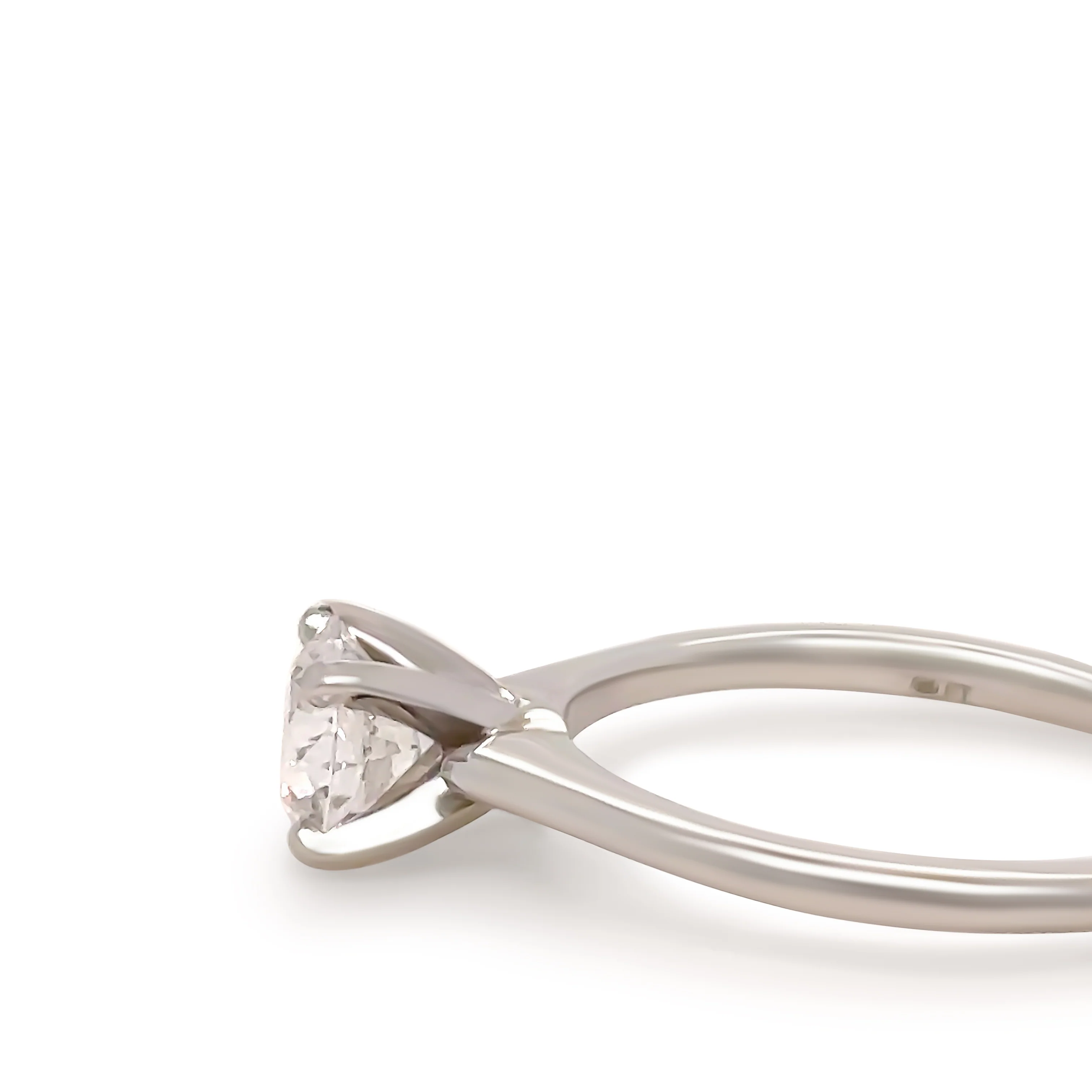 GIA Platinum Diamond Engagement Ring 0.87ct - Image 3