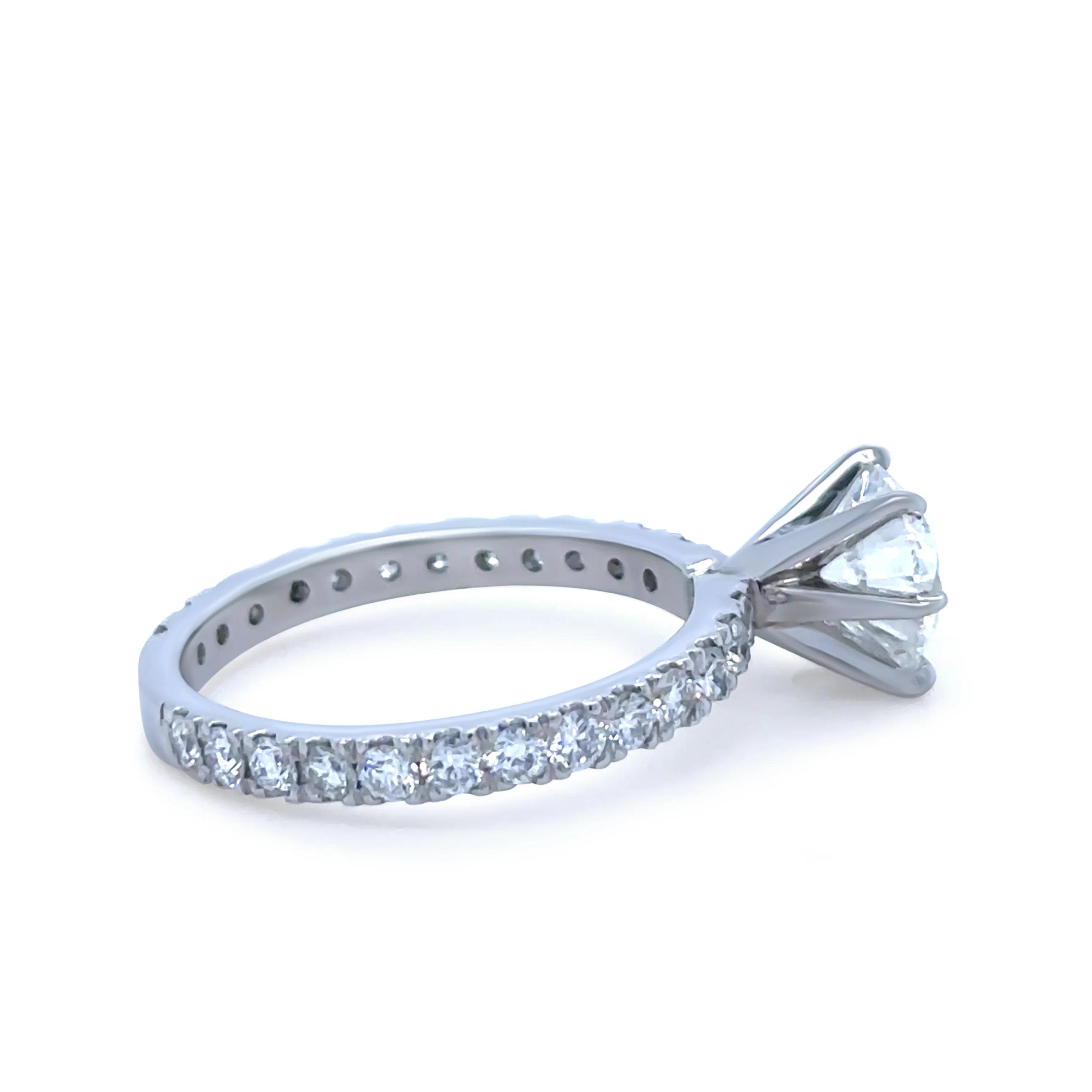 GIA Platinum Diamond Engagement Ring 2.1ct - Image 6