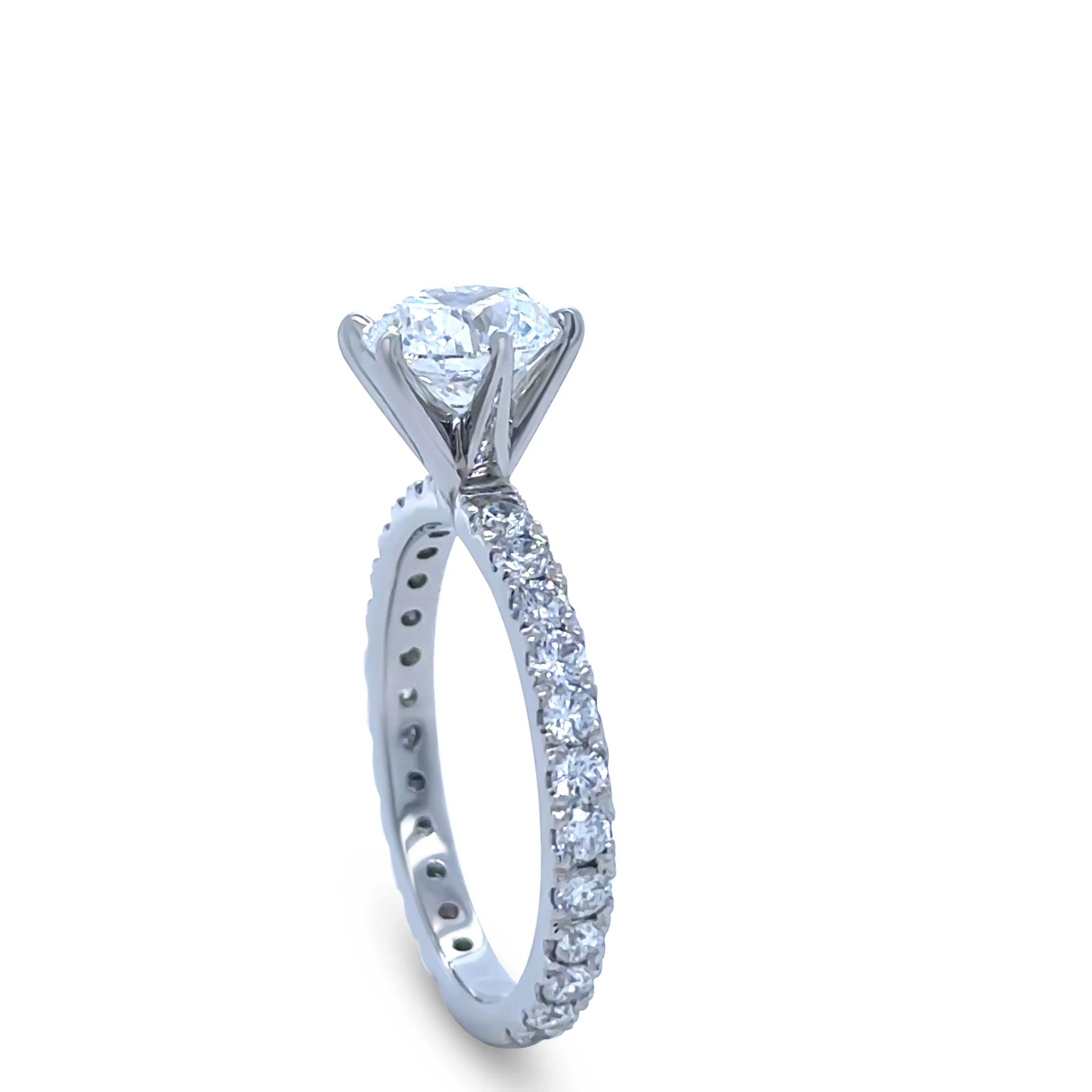 GIA Platinum Diamond Engagement Ring 2.1ct - Image 8