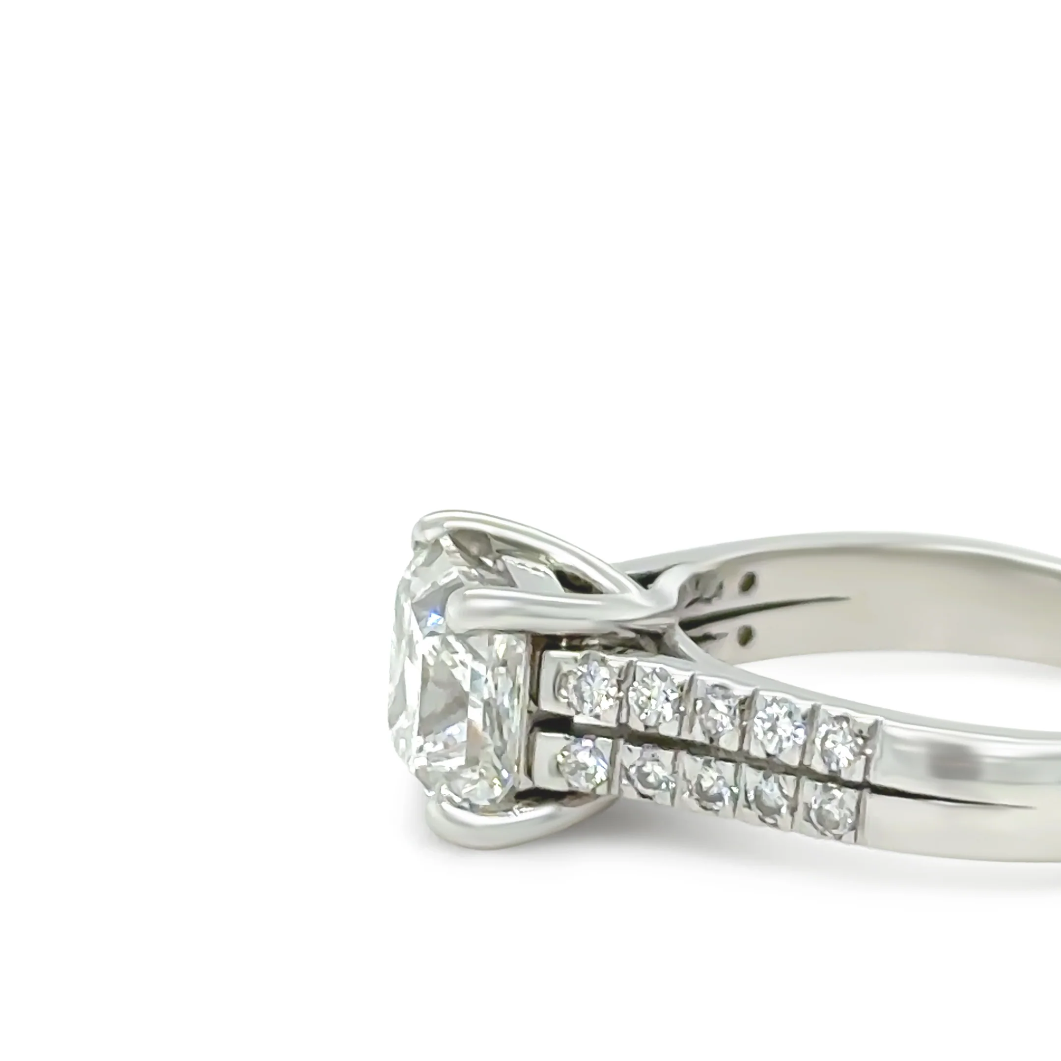GIA Platinum Diamond Engagement Ring 2.26ct - Image 5