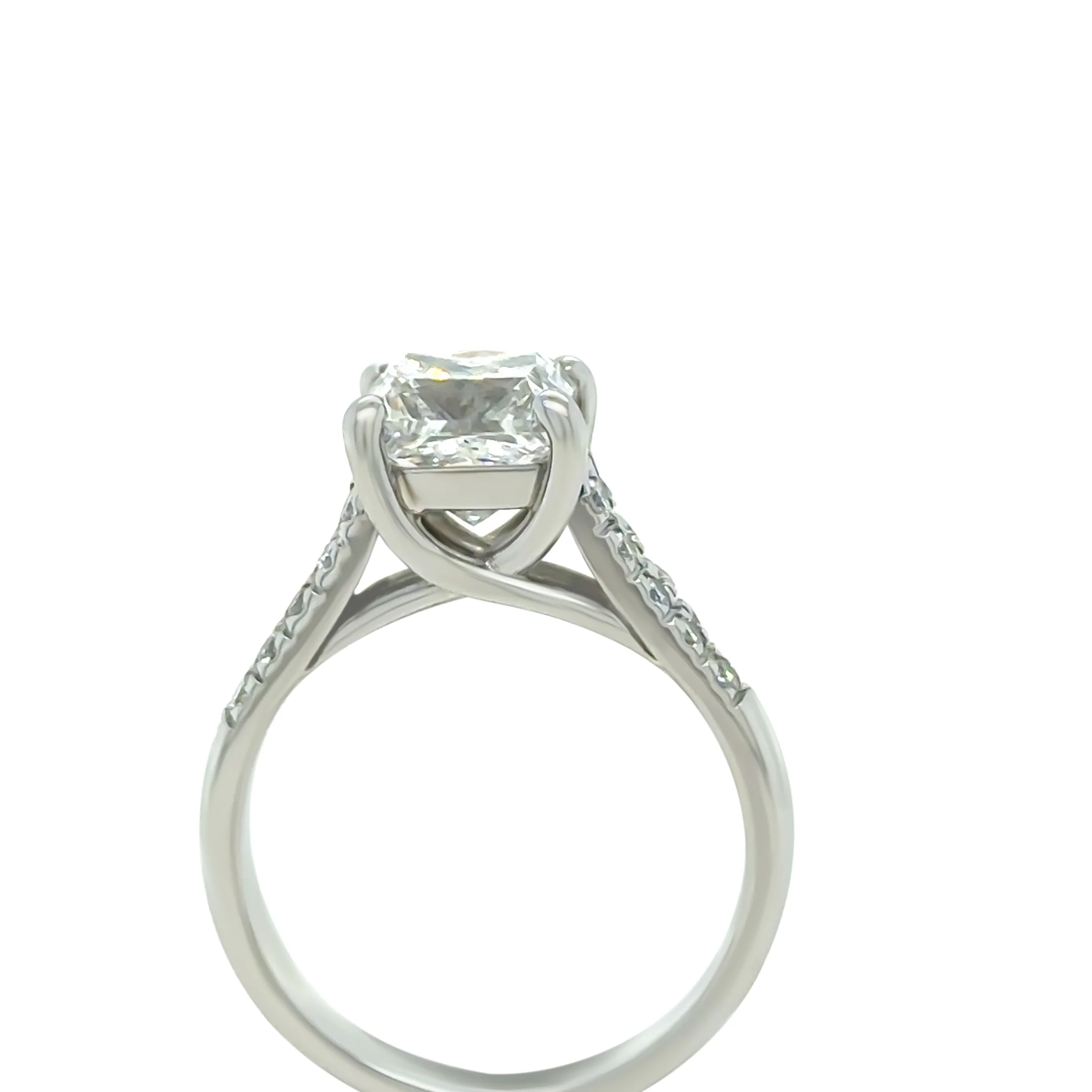 GIA Platinum Diamond Engagement Ring 2.26ct - Image 6