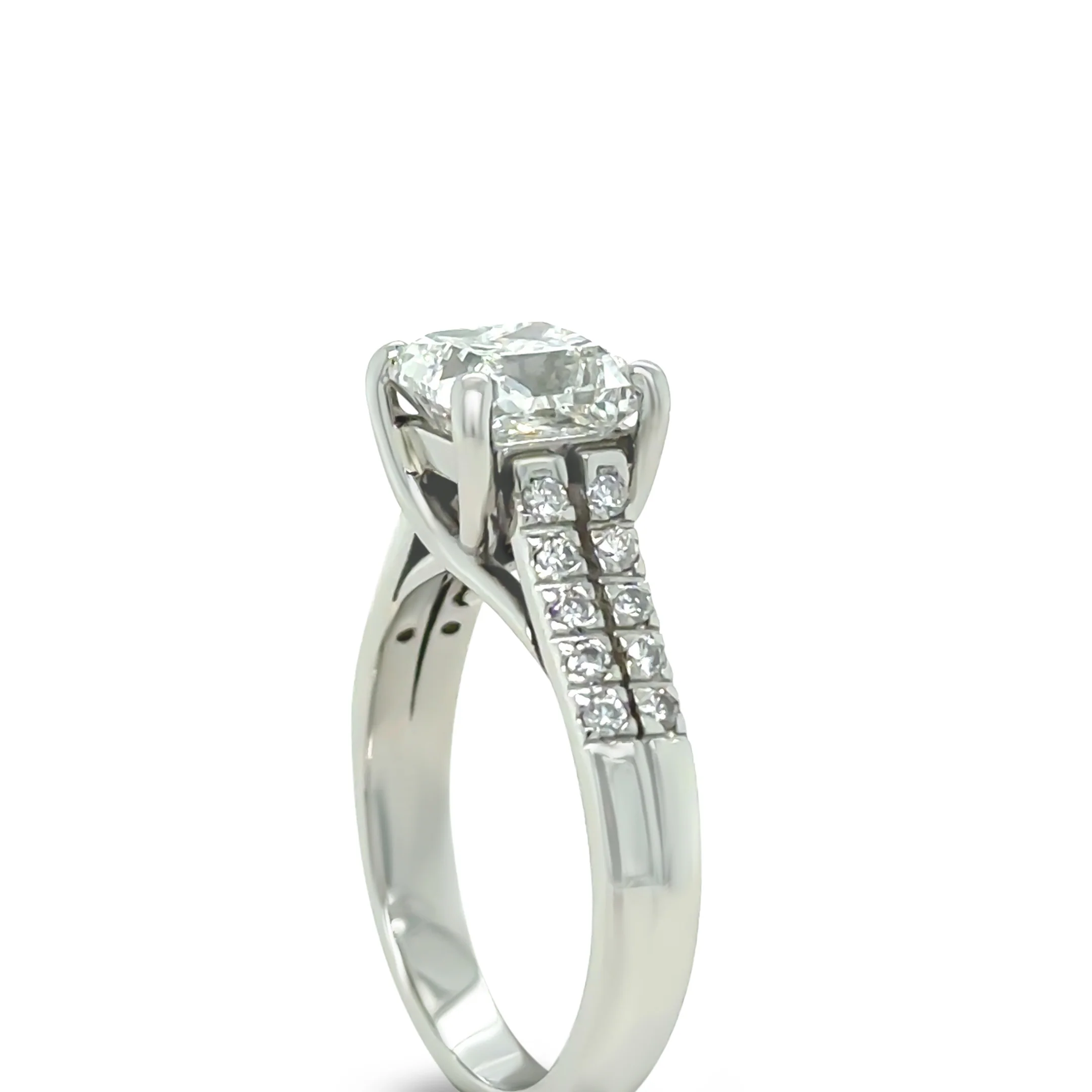 GIA Platinum Diamond Engagement Ring 2.26ct - Image 8