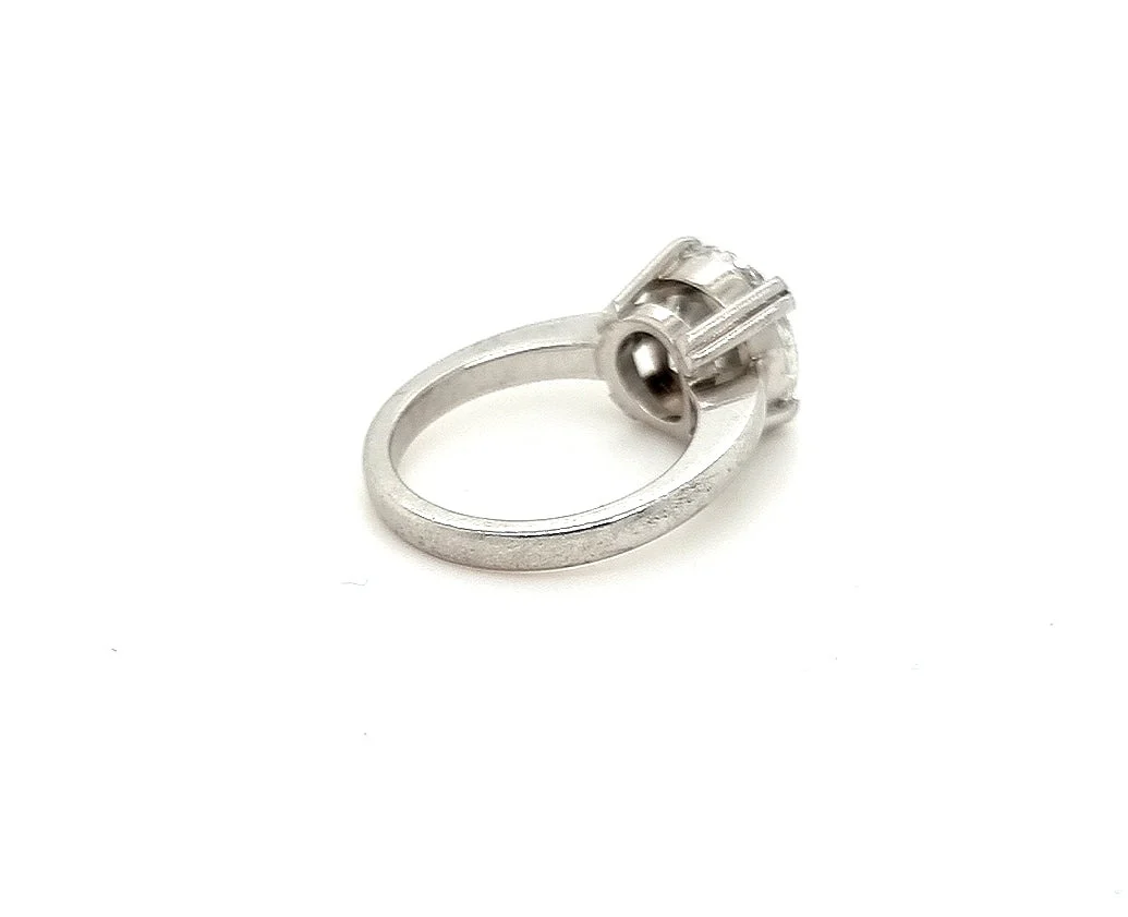 GIA Platinum Diamond Ring 3.78ct - Image 5