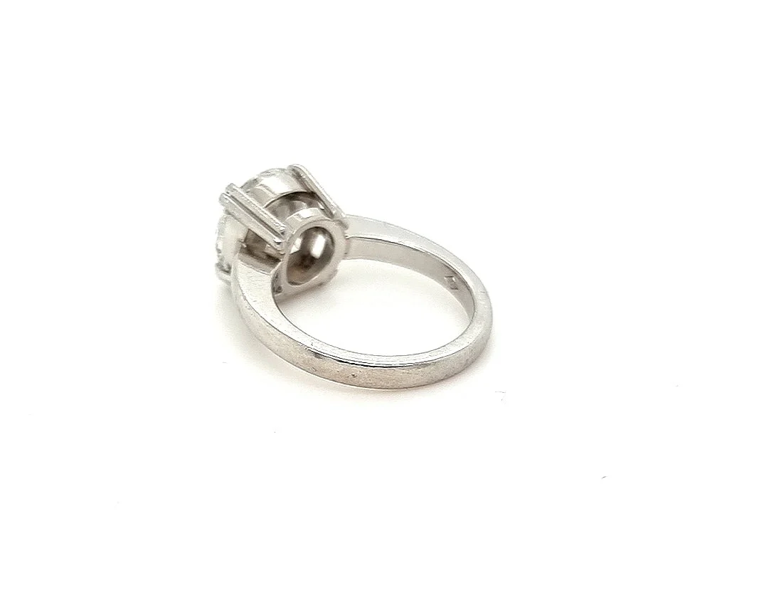 GIA Platinum Diamond Ring 3.78ct - Image 7