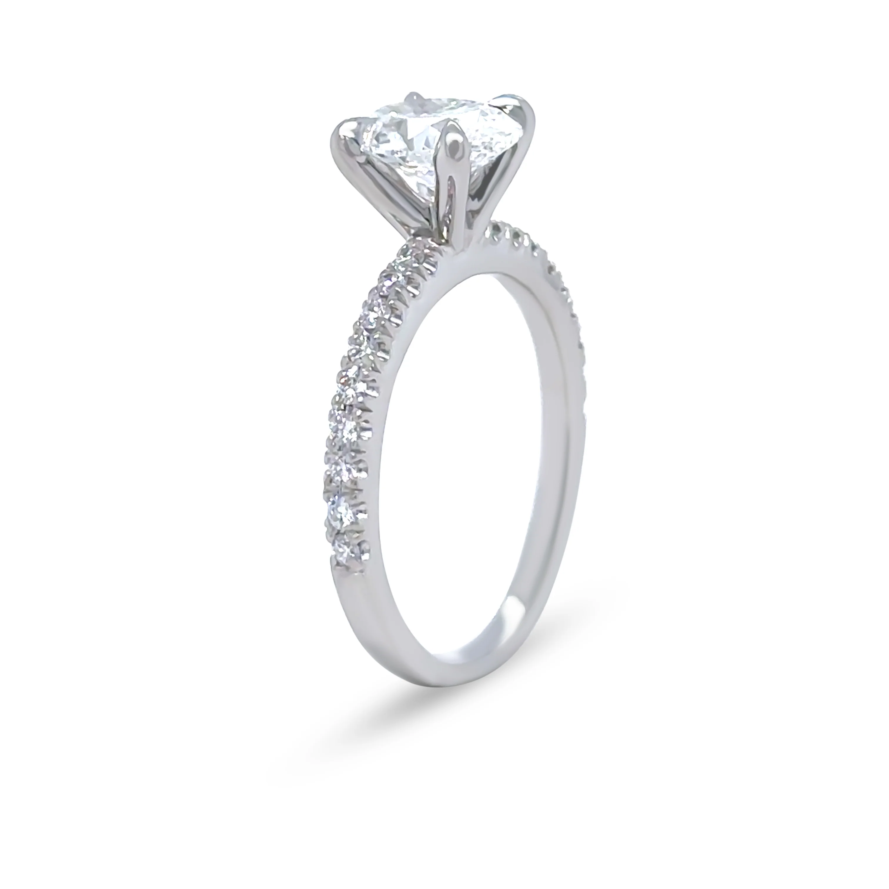 GIA Platinum Oval Cut Diamond Ring 1.22ct 3.92g - Image 4