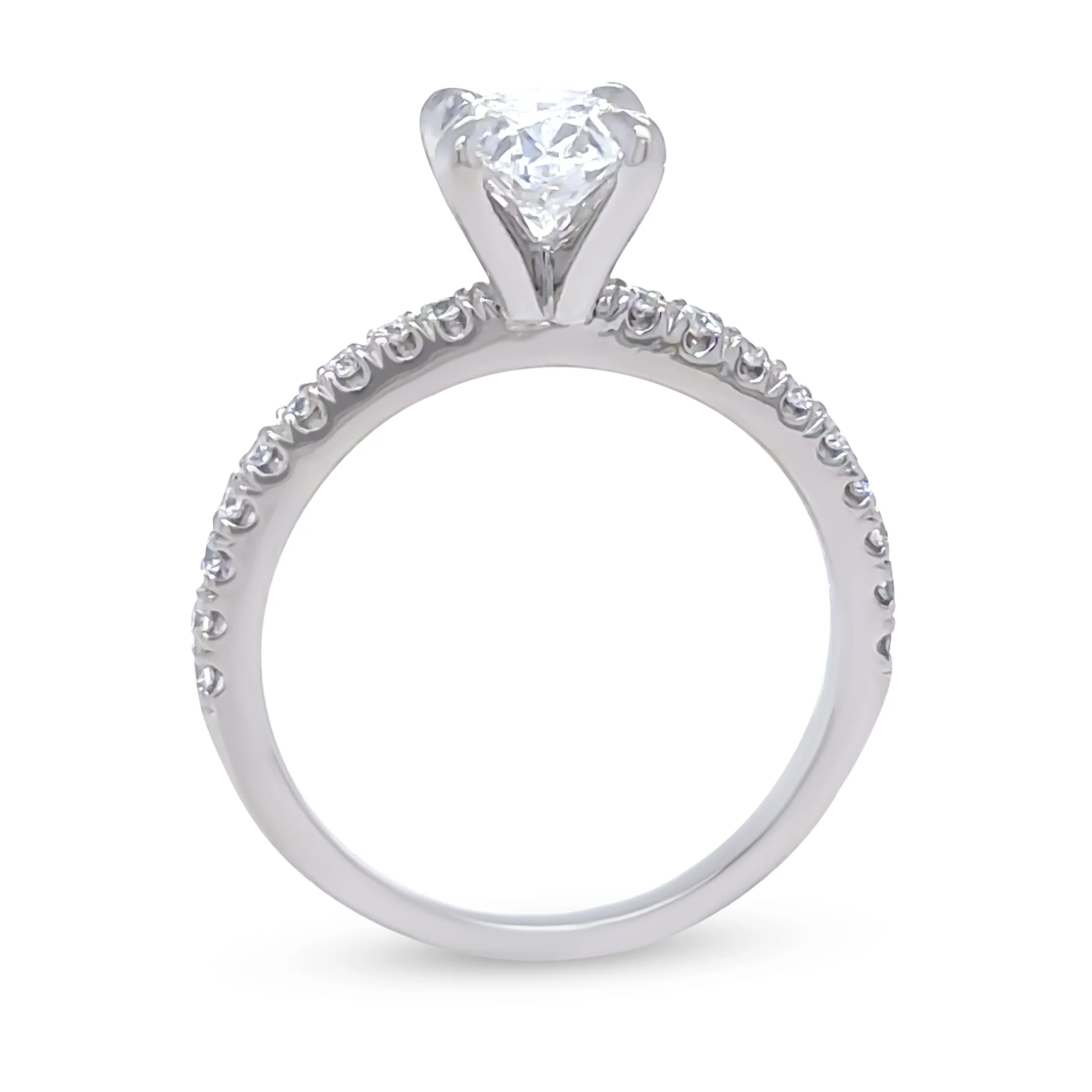 GIA Platinum Oval Cut Diamond Ring 1.22ct 3.92g - Image 5