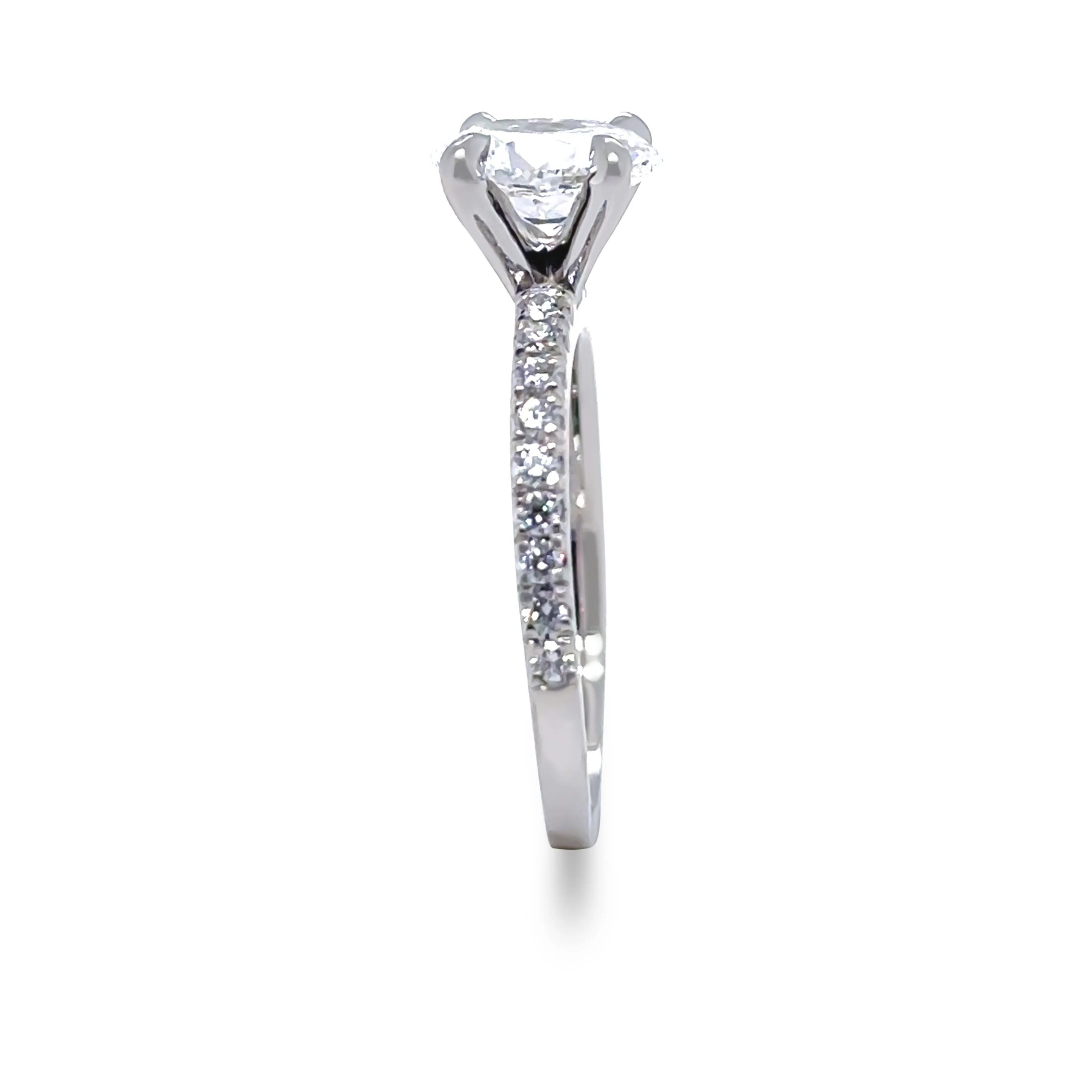 GIA Platinum Oval Cut Diamond Ring 1.22ct 3.92g - Image 6