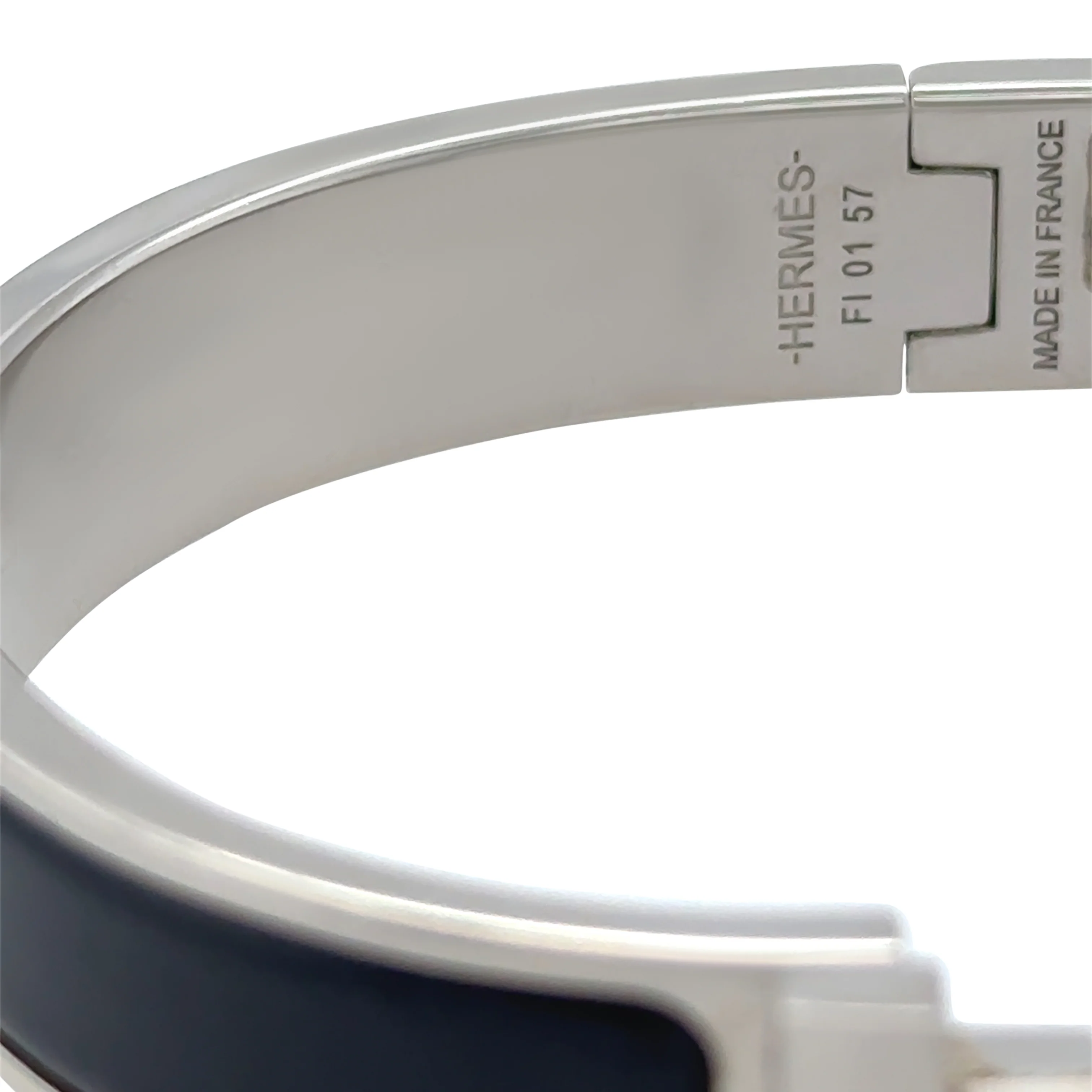 Hermès Clic H Bracelet Palladium-Plated Black - Image 3