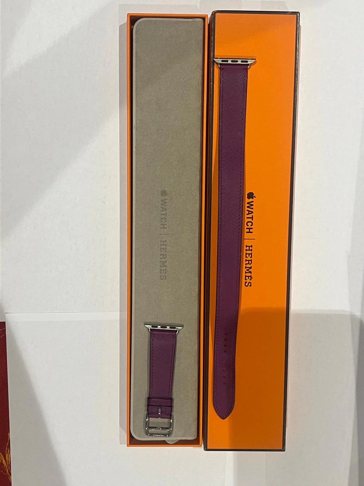 Hermès Double Tour 41mm Attelage Apple Watch Band (Purple) - Image 3