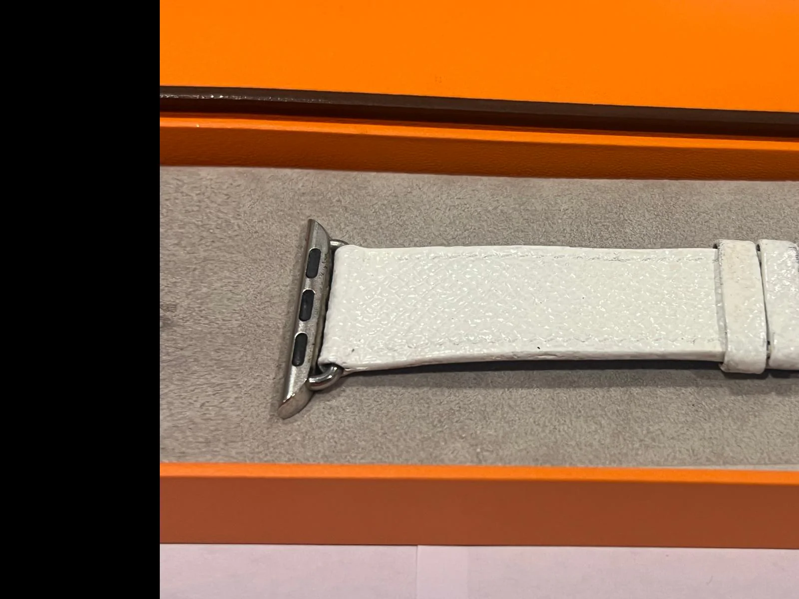 Hermès Double Tour 41mm Attelage Apple Watch Band (Blanc) - Image 3