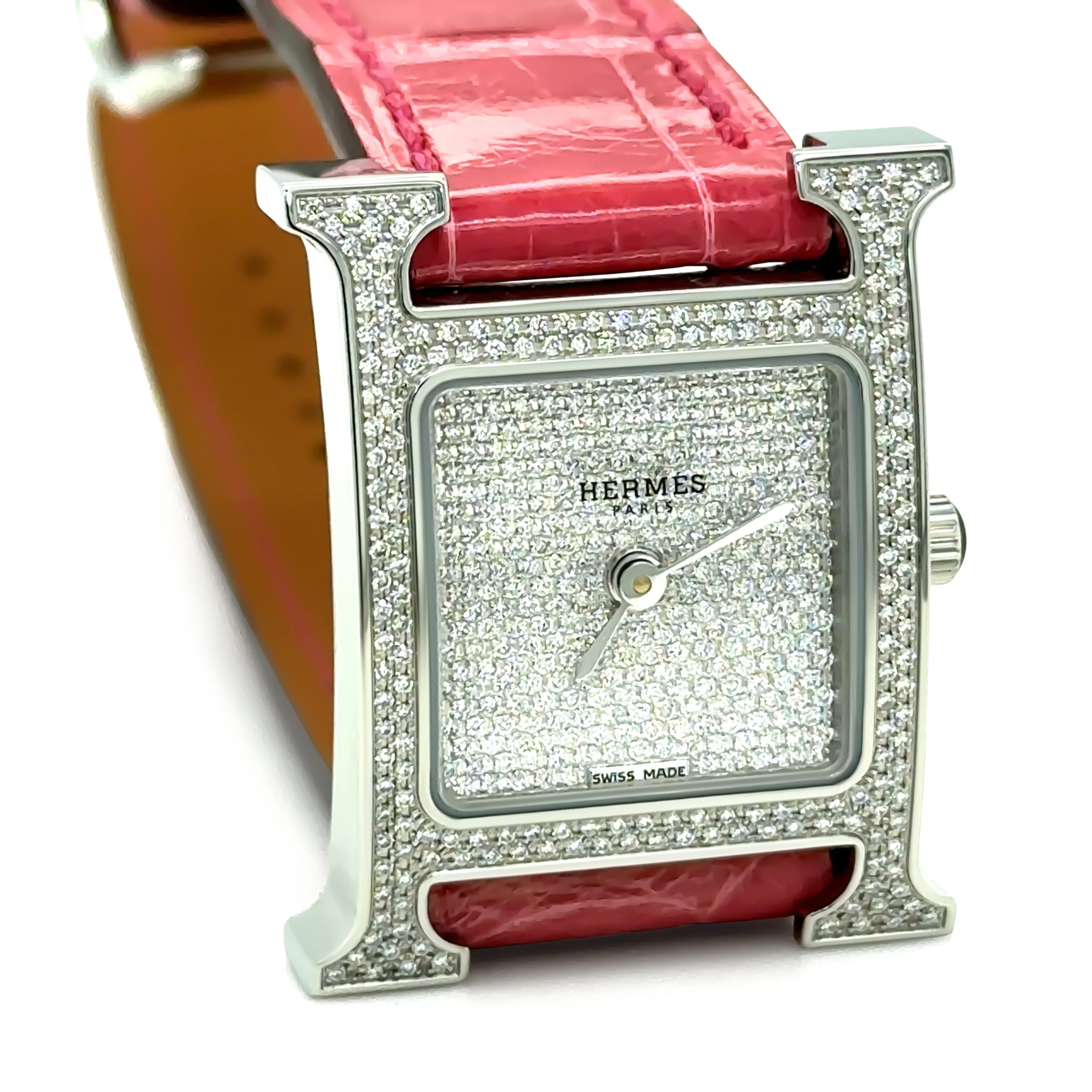 Hermès Heure H Diamond Watch Small Model 25mm - Image 4
