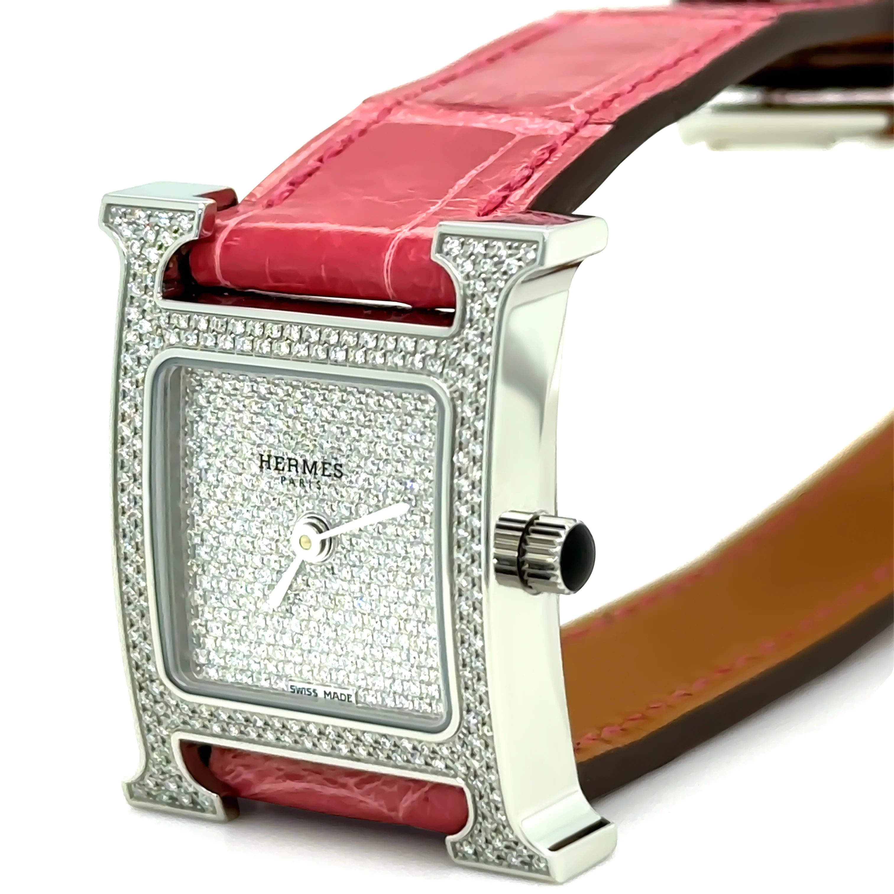 Hermès Heure H Diamond Watch Small Model 25mm - Image 5
