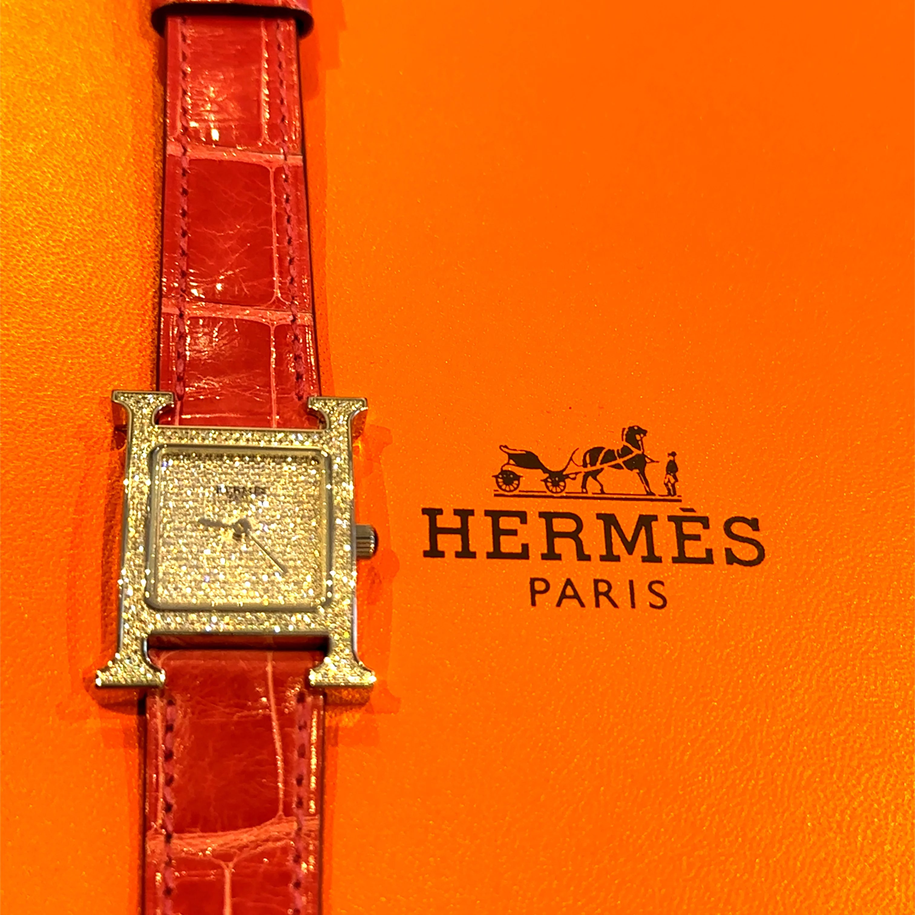 Hermès Heure H Diamond Watch Small Model 25mm - Image 7