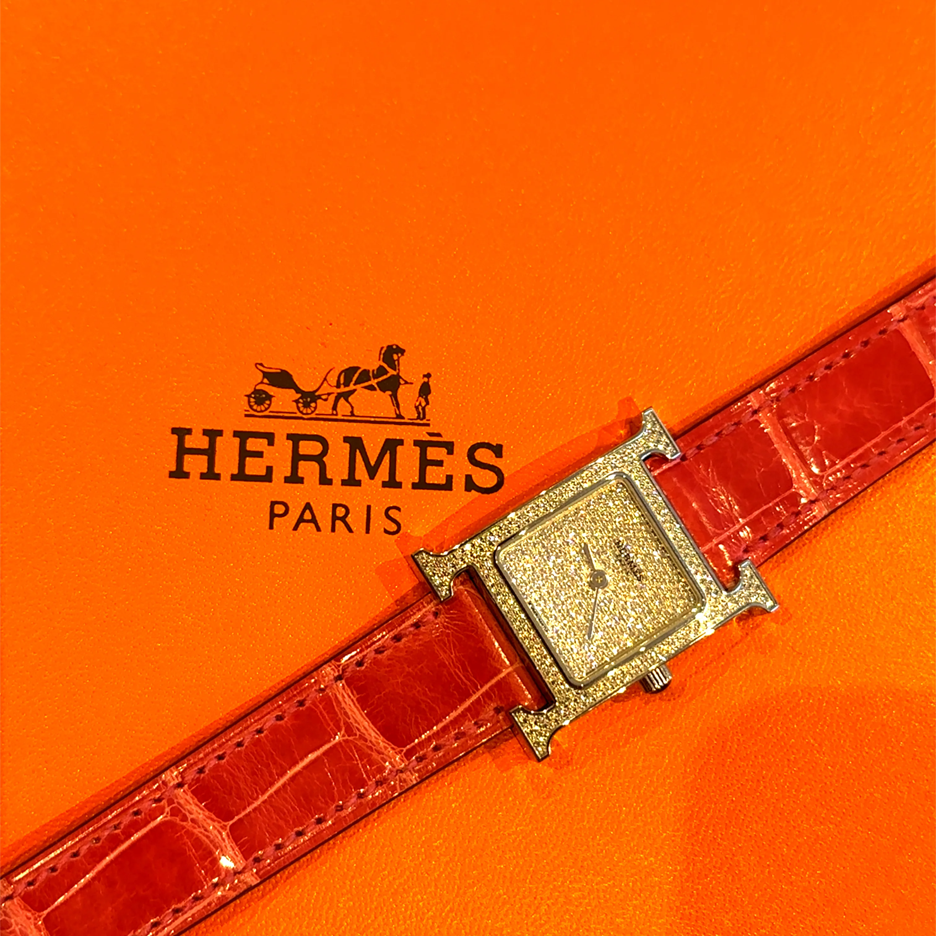 Hermès Heure H Diamond Watch Small Model 25mm - Image 8