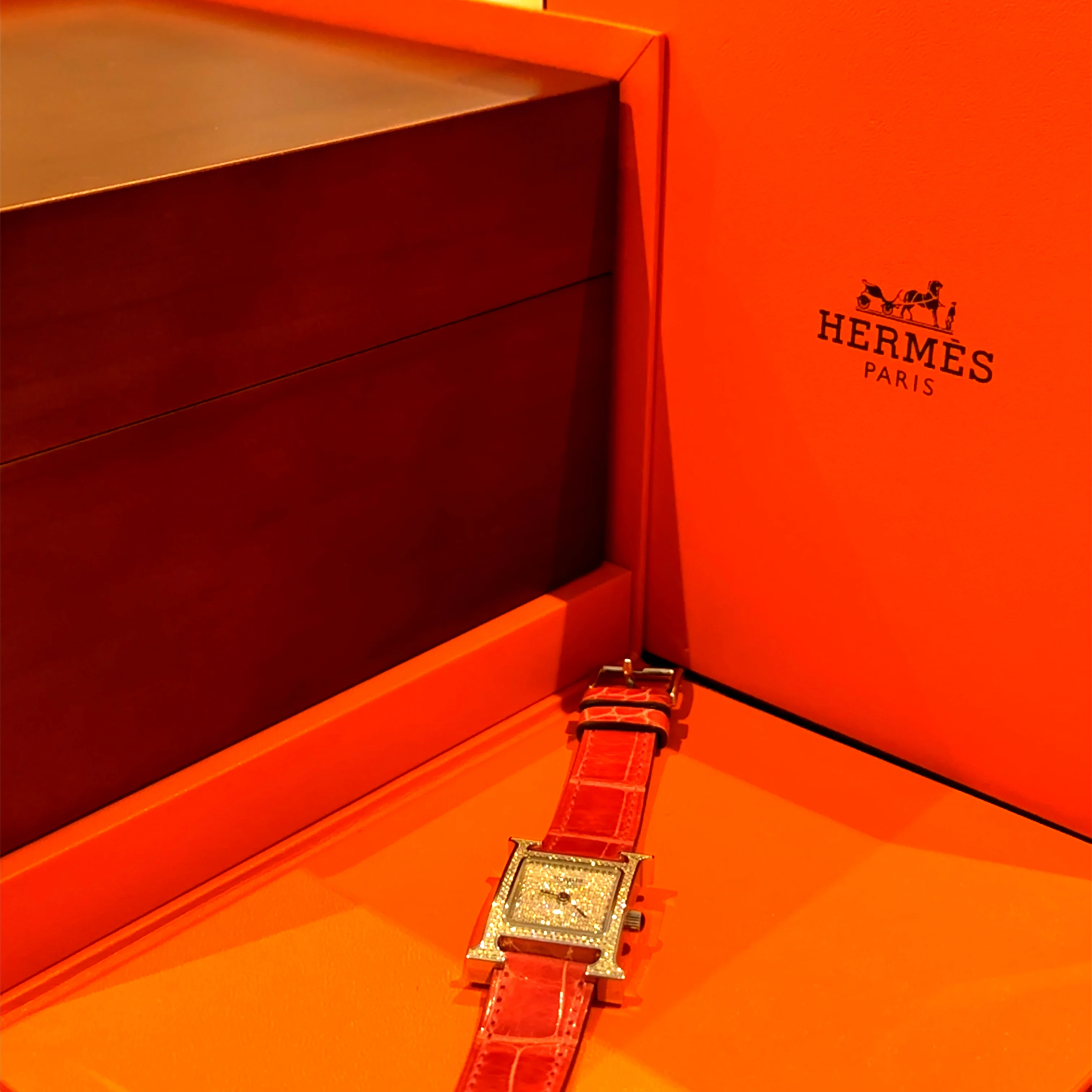 Hermès Heure H Diamond Watch Small Model 25mm - Image 9