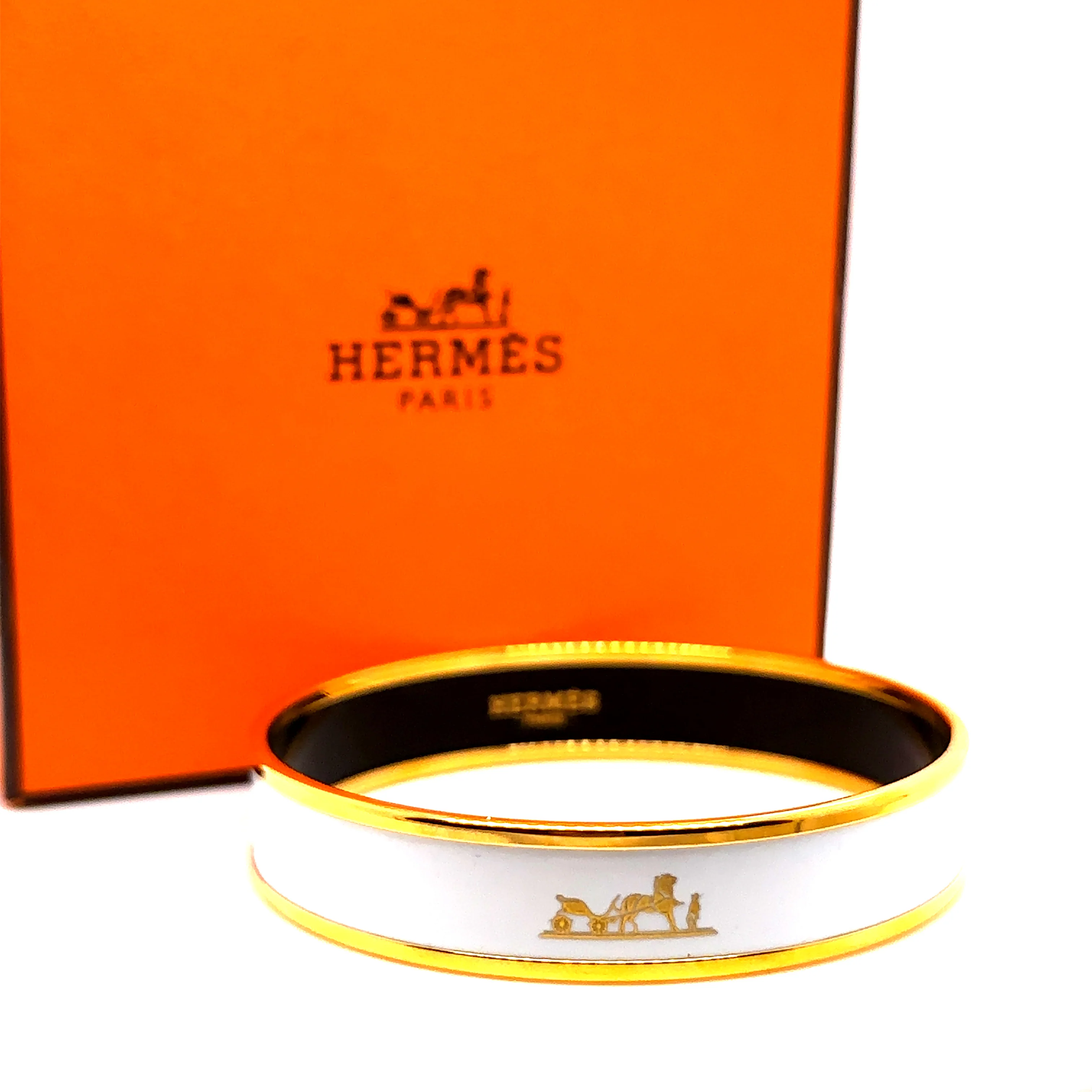 Hermes Uni Bangle White - Image 10