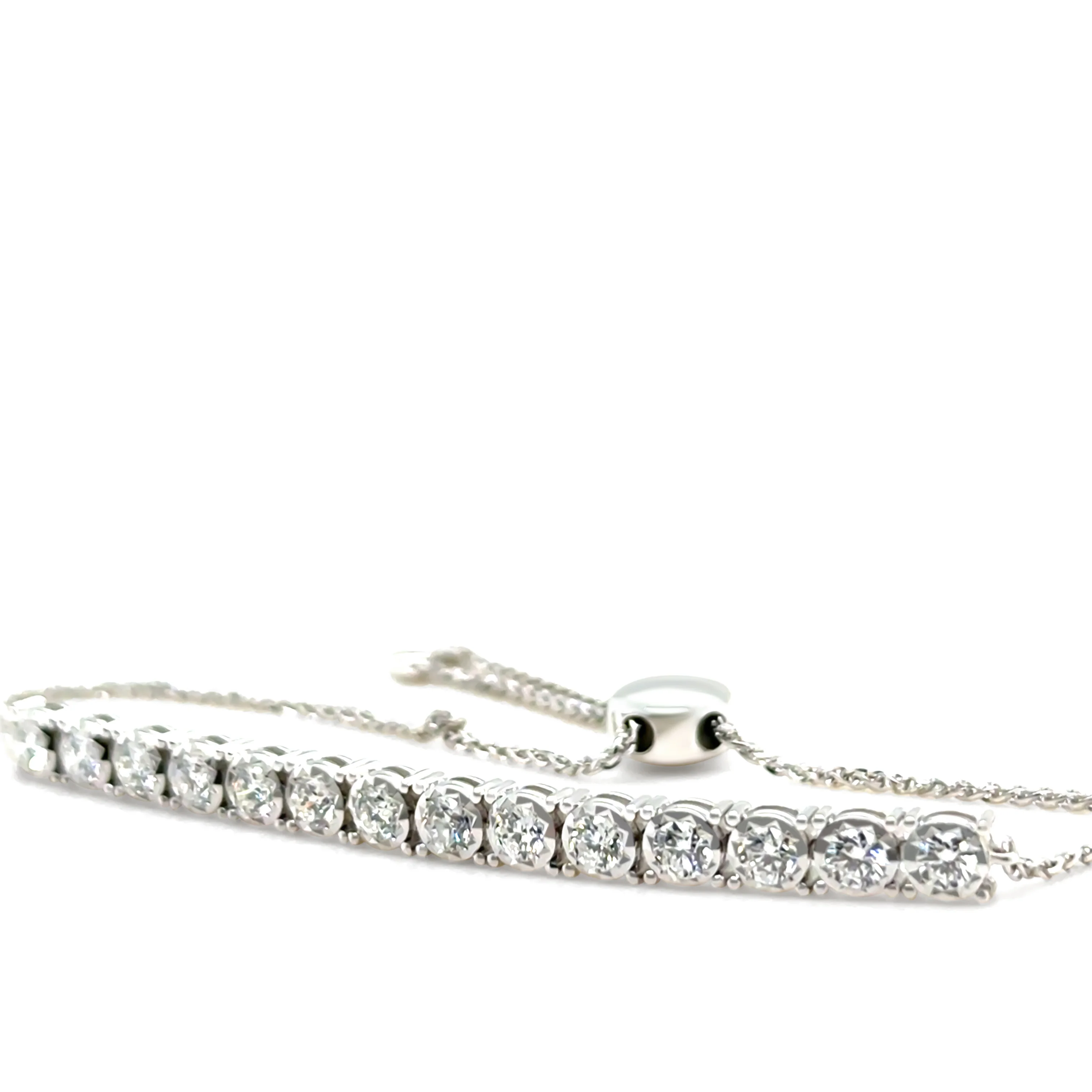 House of K Dor 18ct Gold Diamond Tennis Tassel Bracelet – 1.32ct - Image 3