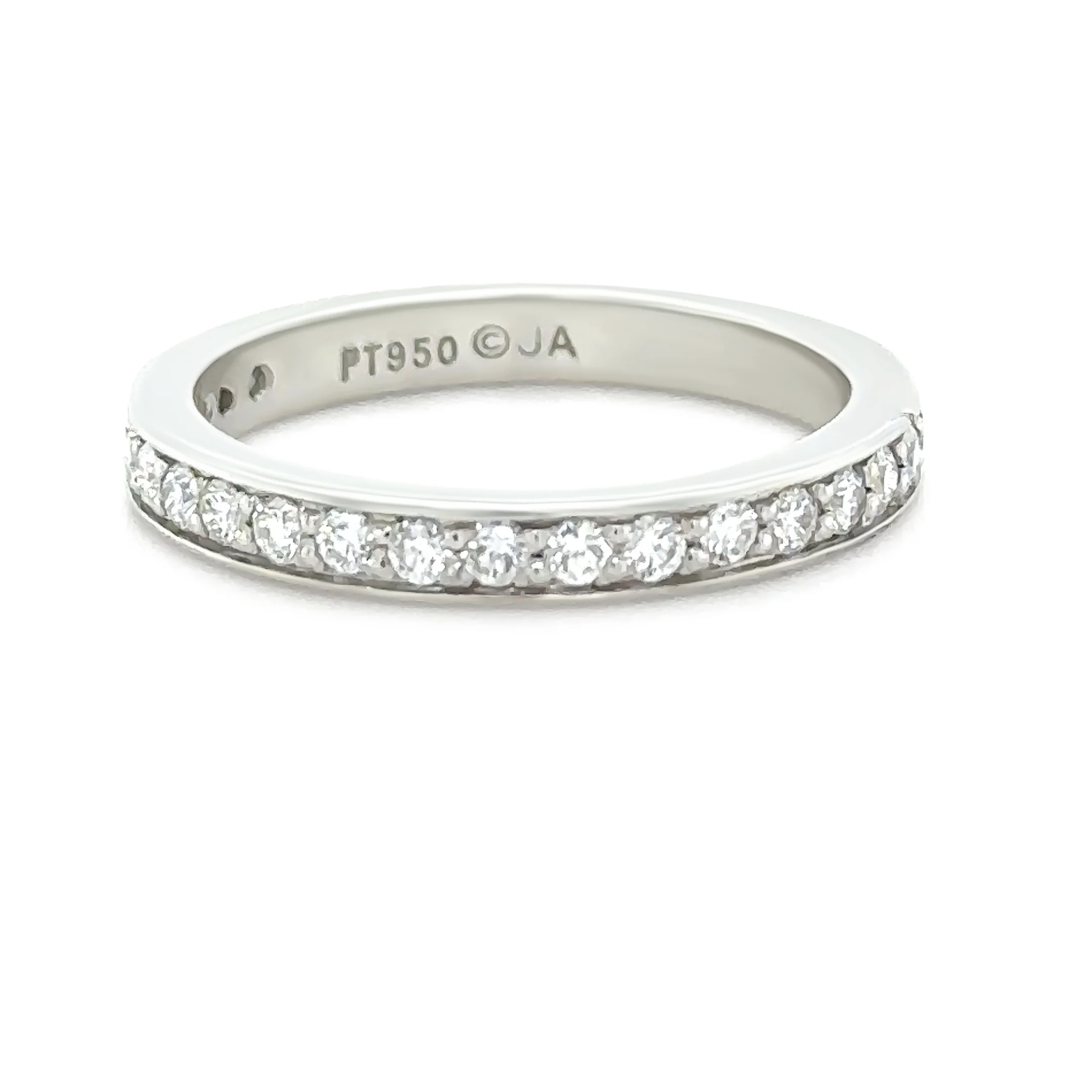 James Allen Platinum Pave Diamond Wedding Band 0.42ct 4.48g - Image 5