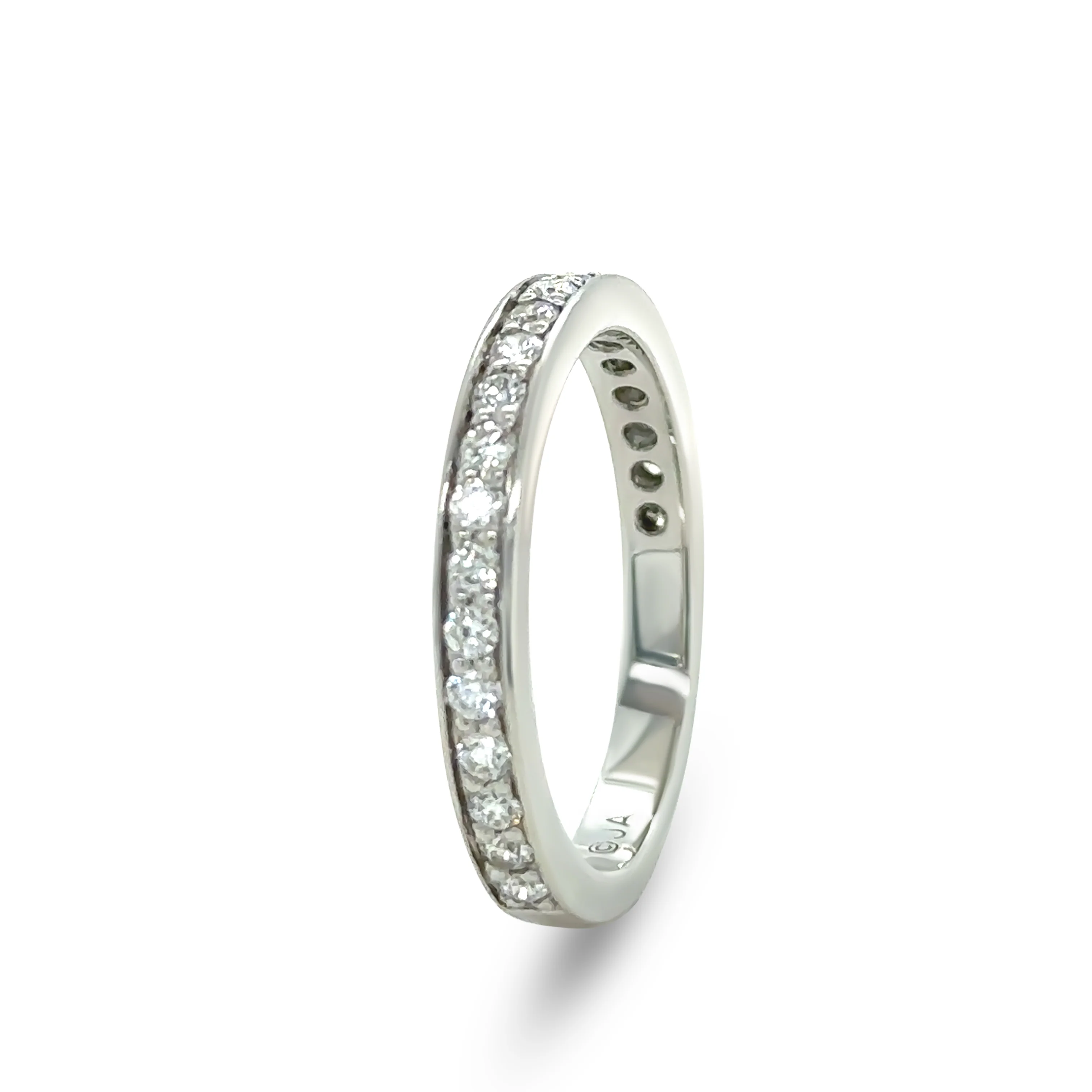 James Allen Platinum Pave Diamond Wedding Band 0.42ct 4.48g - Image 6