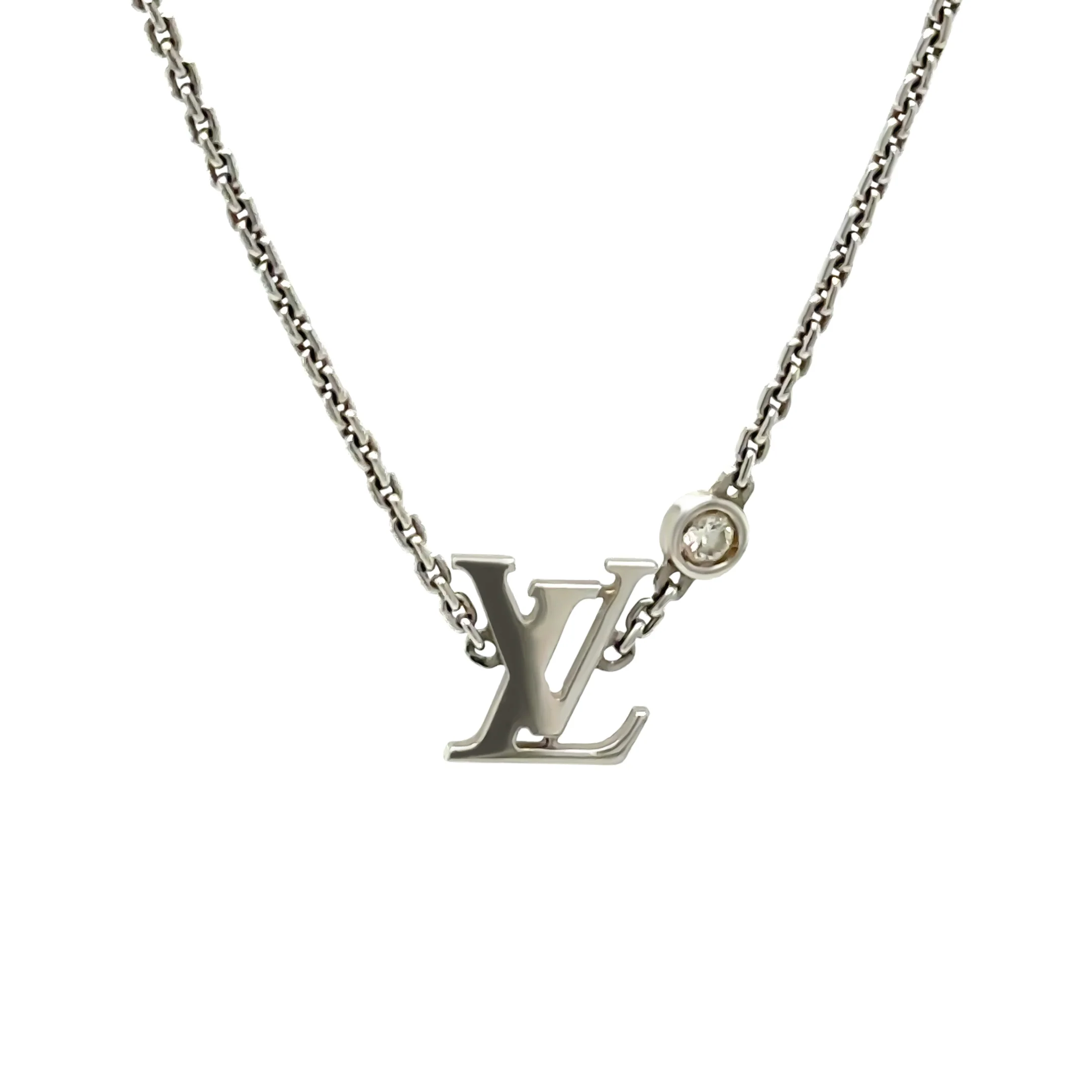 Louis Vuitton 18ct White Gold Idylle Blossom Diamond Necklace 4.36g - Image 2