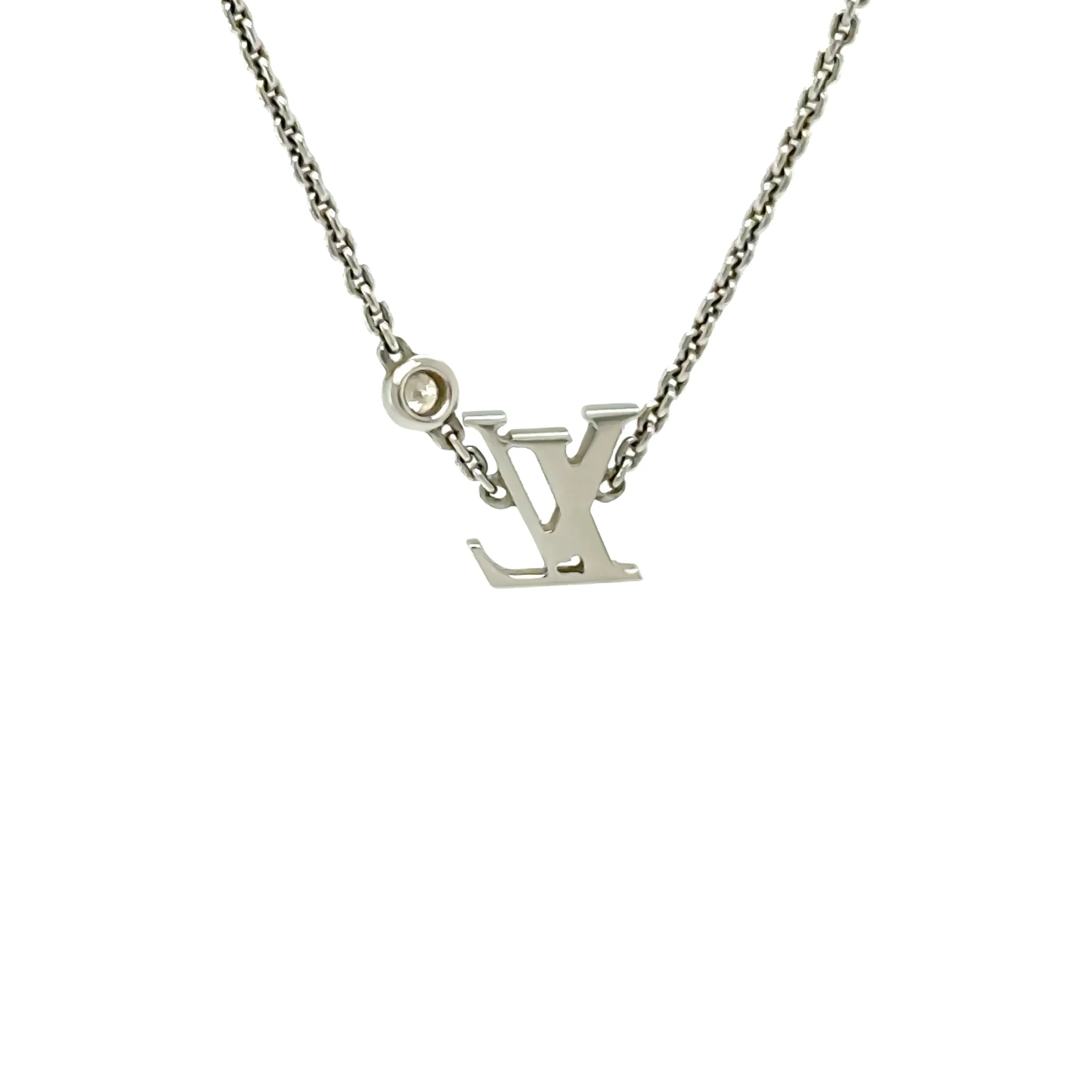 Louis Vuitton 18ct White Gold Idylle Blossom Diamond Necklace 4.36g - Image 3
