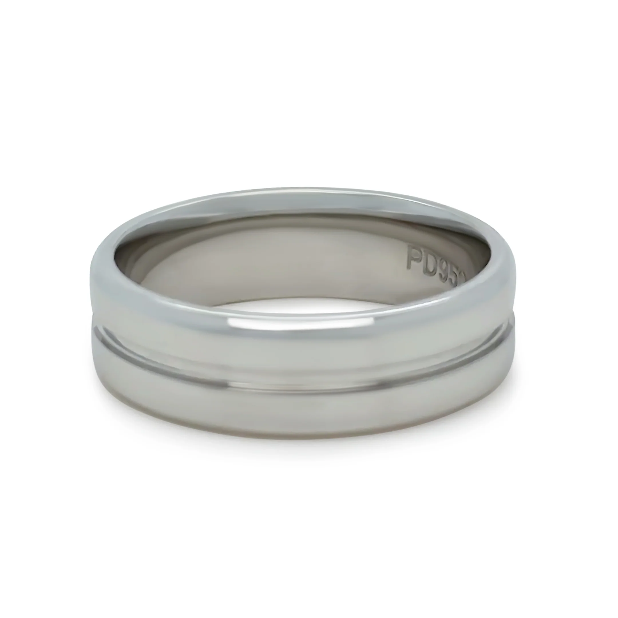 Men’s 950 Palladium Wedding Band 7.3g - Image 2