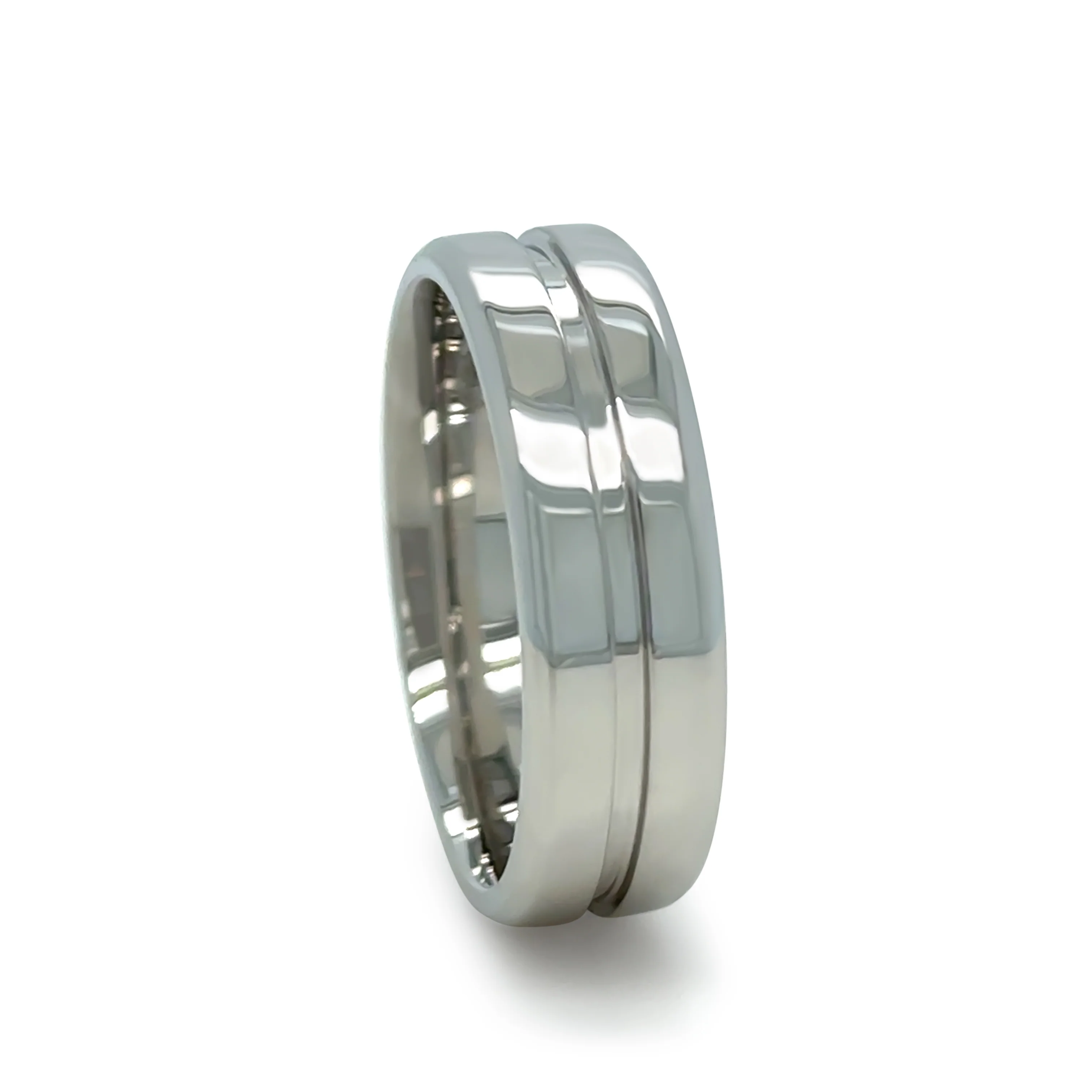 Men’s 950 Palladium Wedding Band 7.3g - Image 3