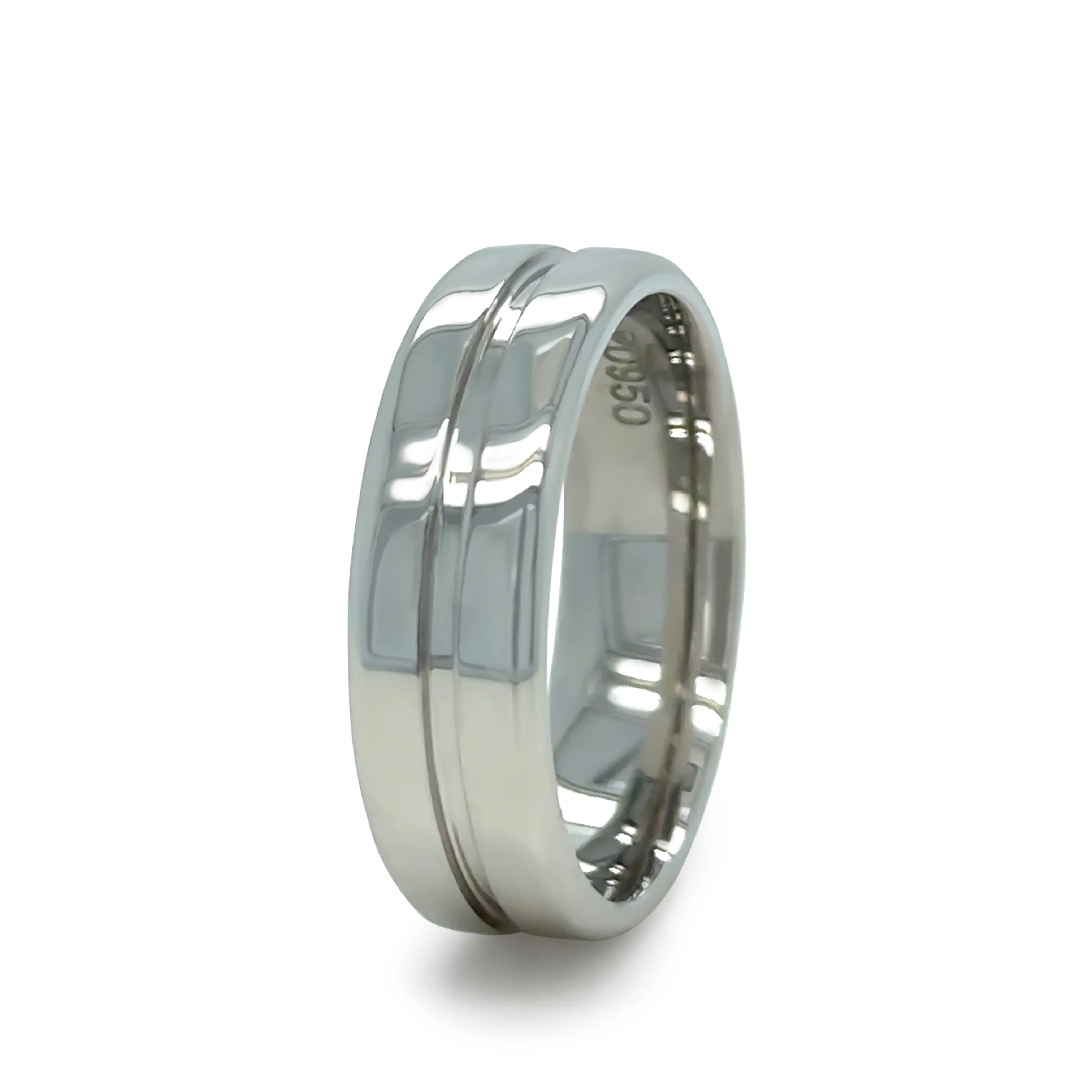 Men’s 950 Palladium Wedding Band 7.3g - Image 4