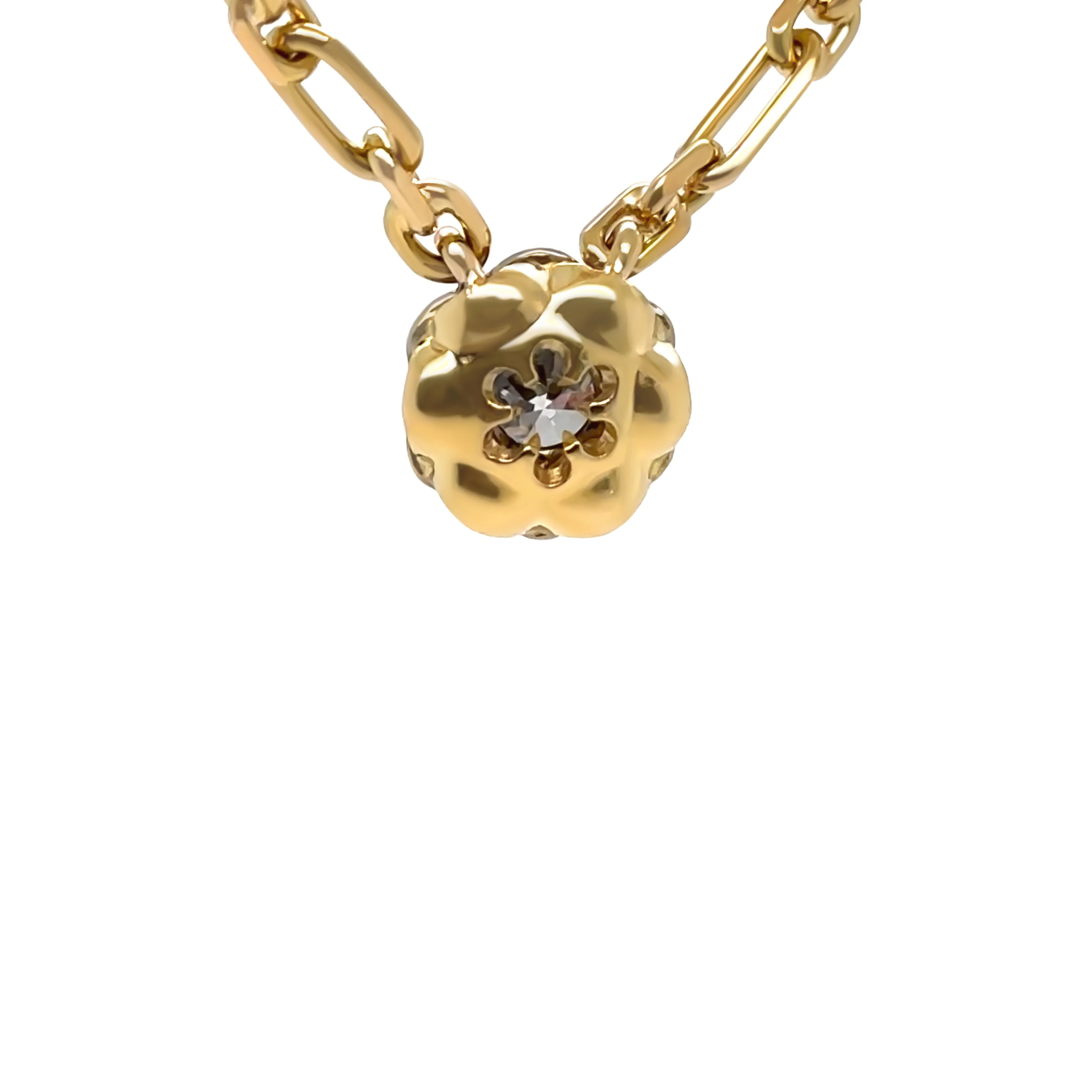 Olivia Bond 18ct Two-Tone Gold Signature Scallop Necklace 1.01ct 15.54g - Image 5